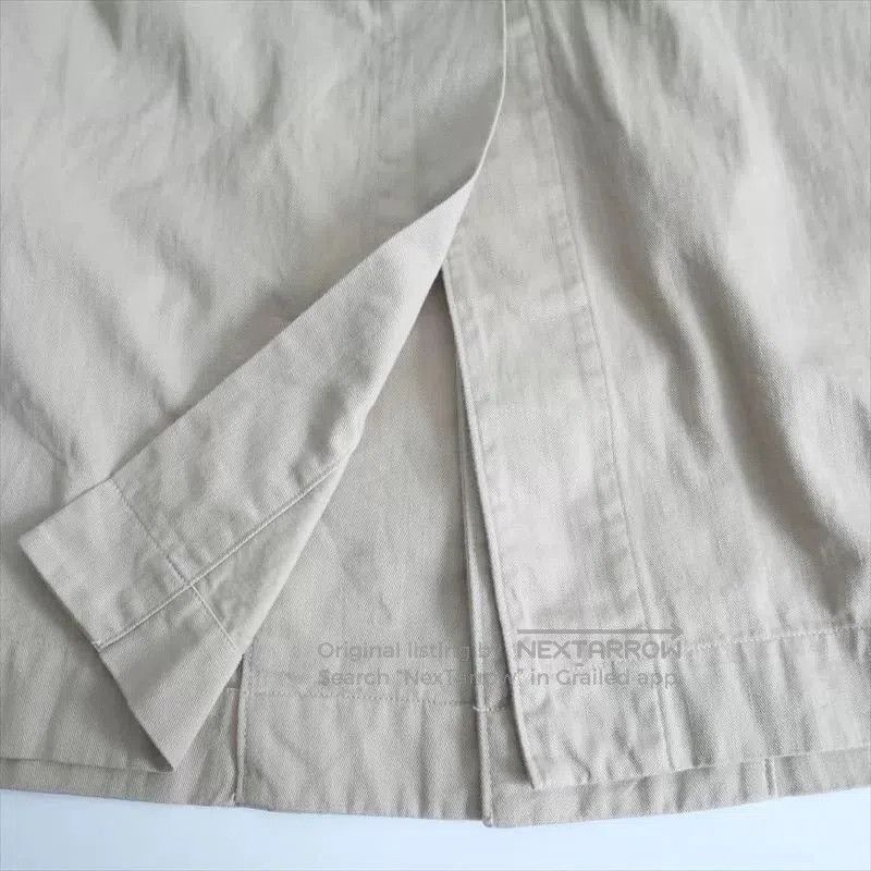 45rpm Beige Long Women's Trench Coat. Size M / US 6-8 / IT 42-44 - 6 Thumbnail