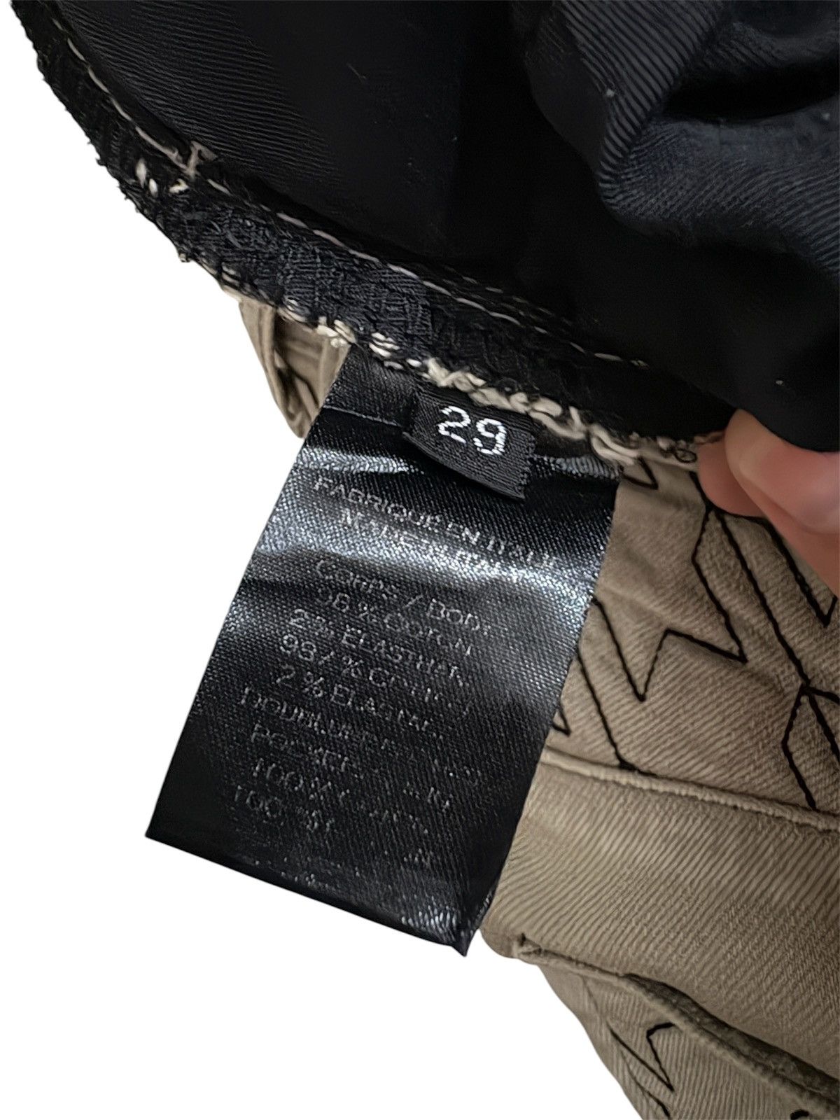 Balmain Archive Balmain SS14 Geometric Stitch Biker Size US 30 / EU 46 - 11 Thumbnail