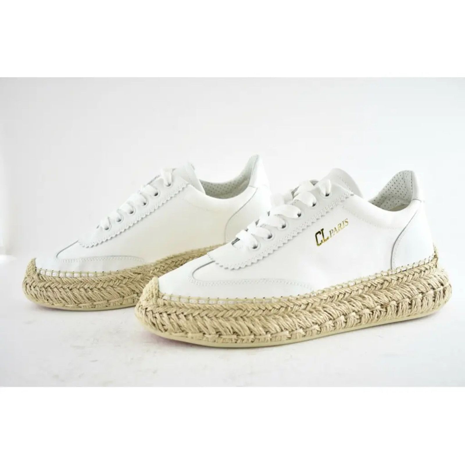 Christian Louboutin Christian Louboutin Flat White Bianco Platform Sneaker 40 Size US 10 / IT 40 - 9 Thumbnail