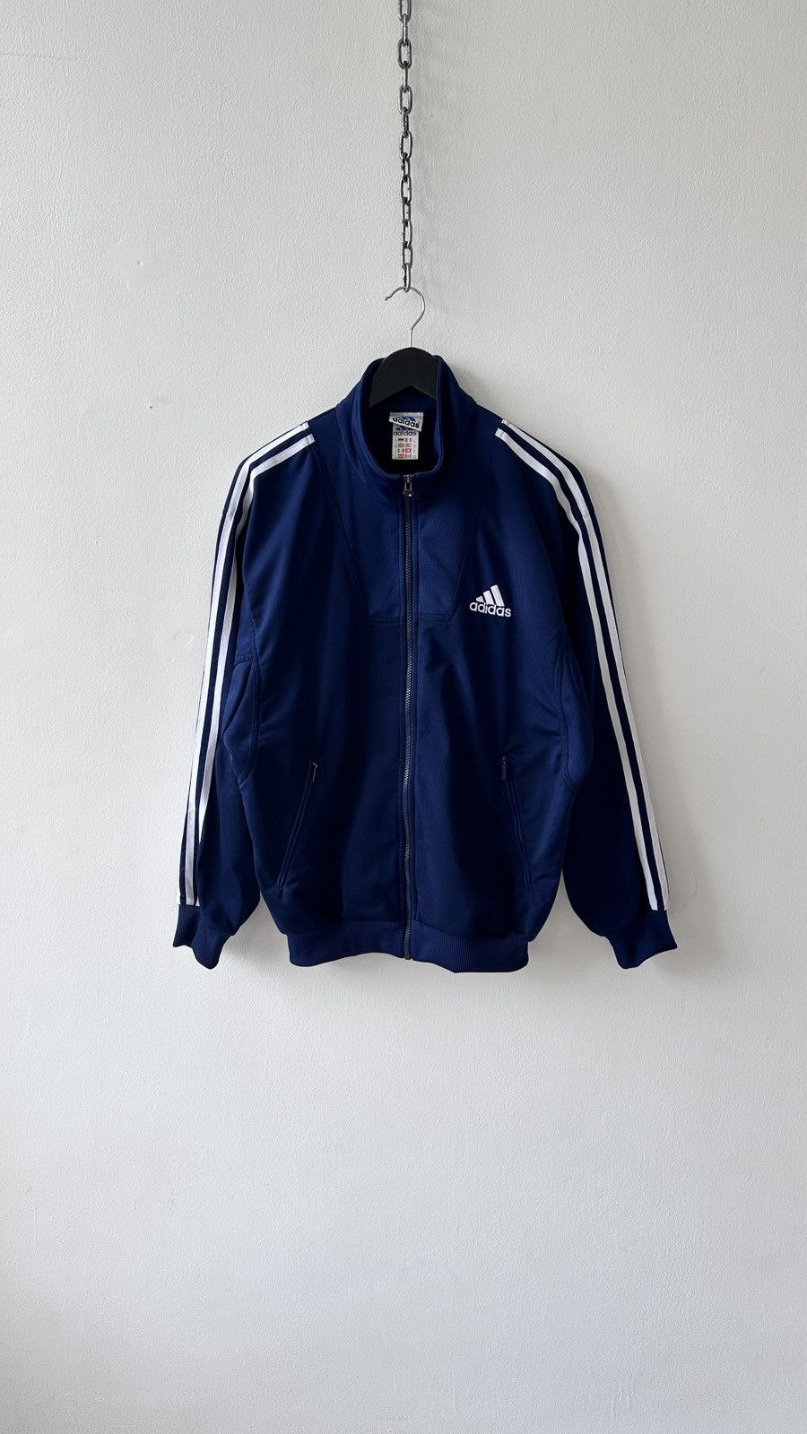 Adidas Vintage Adidas Track Jacket Navy Blue Retro 90s Y2K Size US M / EU 48-50 / 2 - 3 Thumbnail