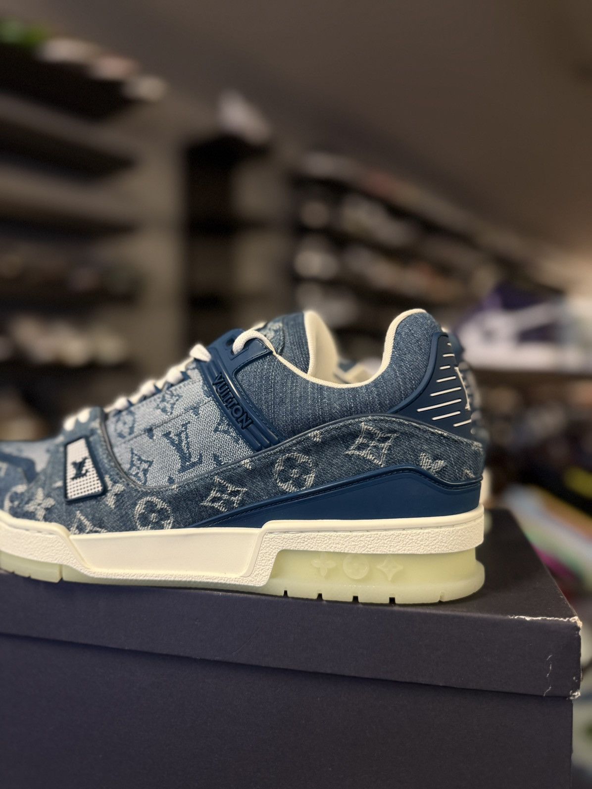 Louis Vuitton Louis Vuitton Denim Trainer 2020 Size 9UK/10US New Size US 10 / EU 43 - 5 Thumbnail