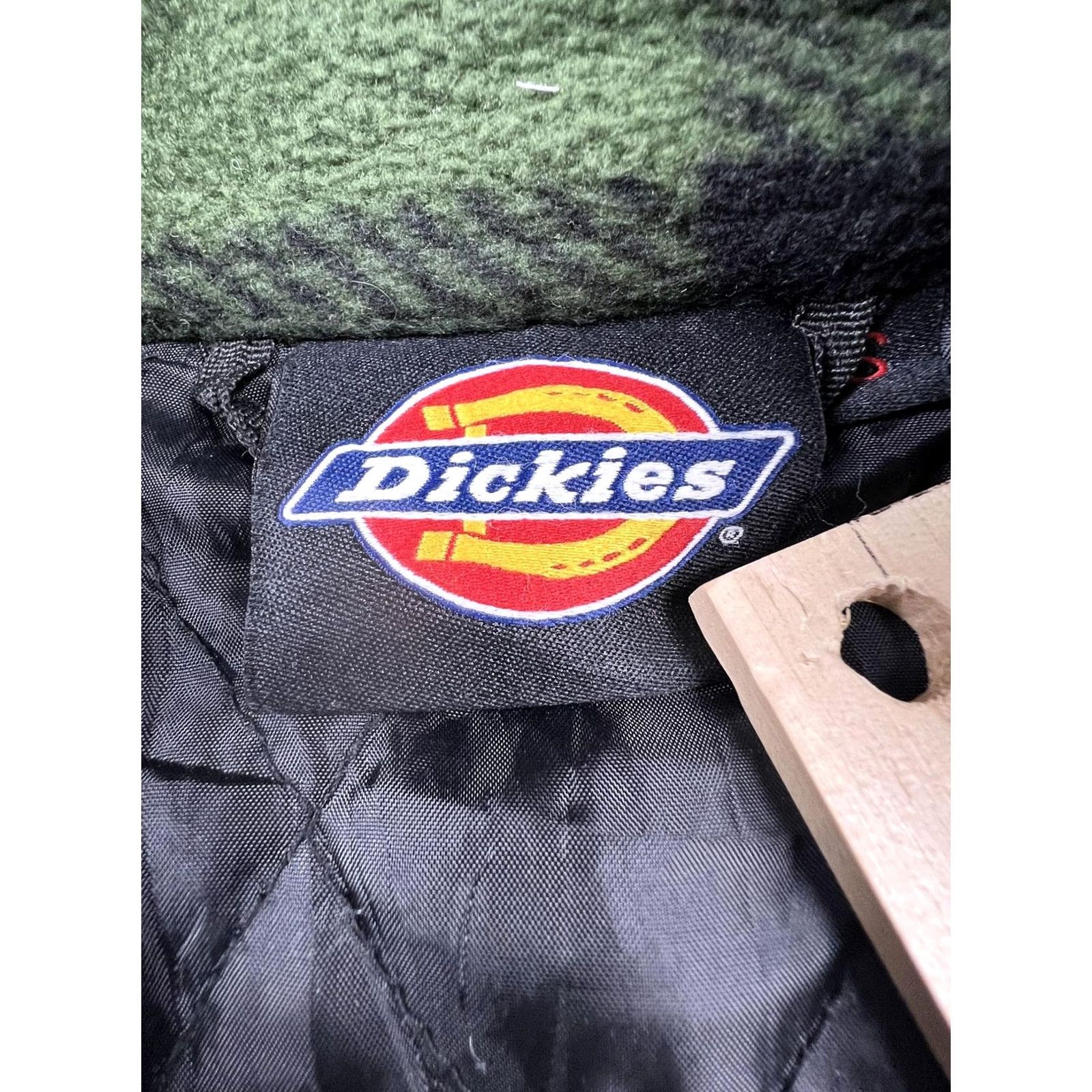 Dickies Dickies Jacket Mens Small Green Plaid Fleece Quilted Snap Shirt Lined Workwear Size US S / EU 44-46 / 1 - 4 Thumbnail