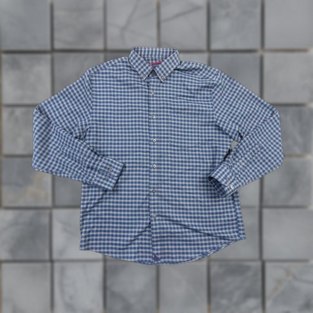 UNTUCKit UNTUCKit Shirt Men’s Bergstorm Long Sleeve Button Down Plaid Blue 2020s Preppy M Adult Medium Blue Men’s Size US M / EU 48-50 / 2 - 1 Thumbnail