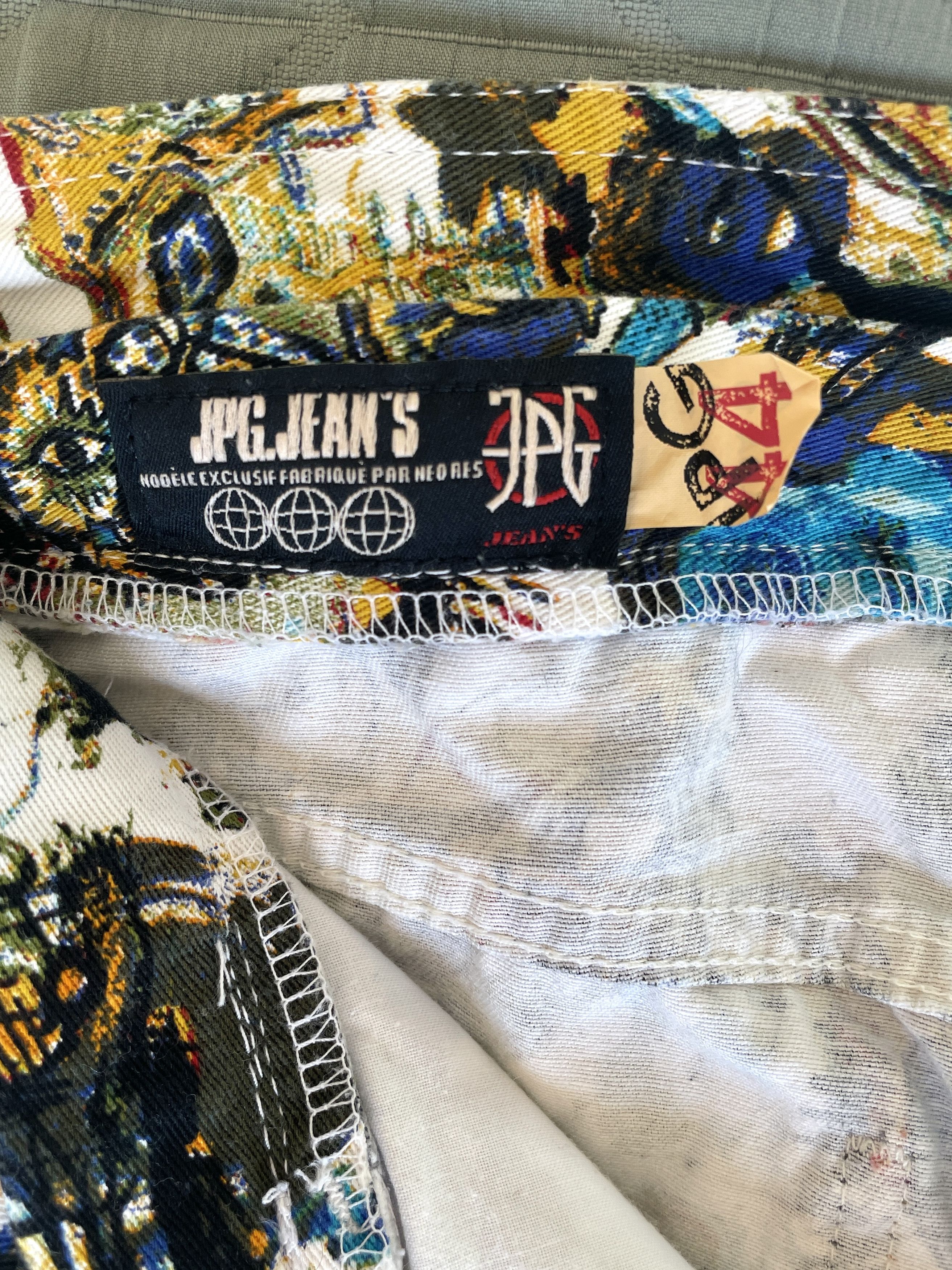Jean Paul Gaultier Jean Paul Gaultier SS2000 punk Basquiat print unisex pants Size 30" / US 8 / IT 44 - 7 Thumbnail