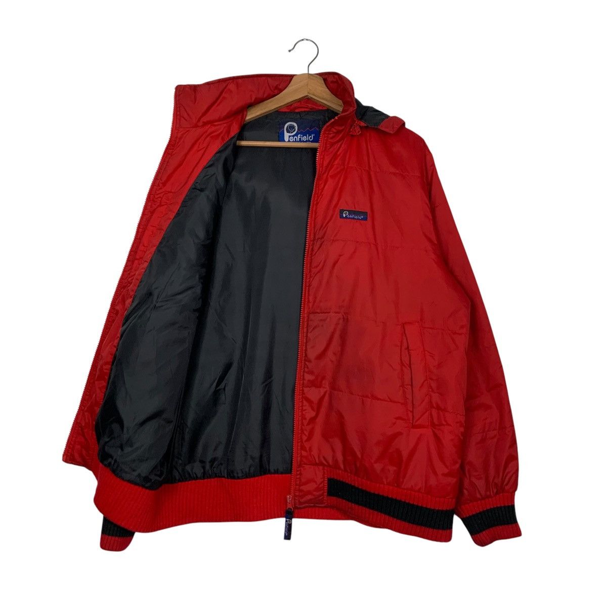 Penfield PENFIELD Red Nylon Faux Fur Hooded Jacket #2781-C125 Size US L / EU 52-54 / 3 - 9 Thumbnail