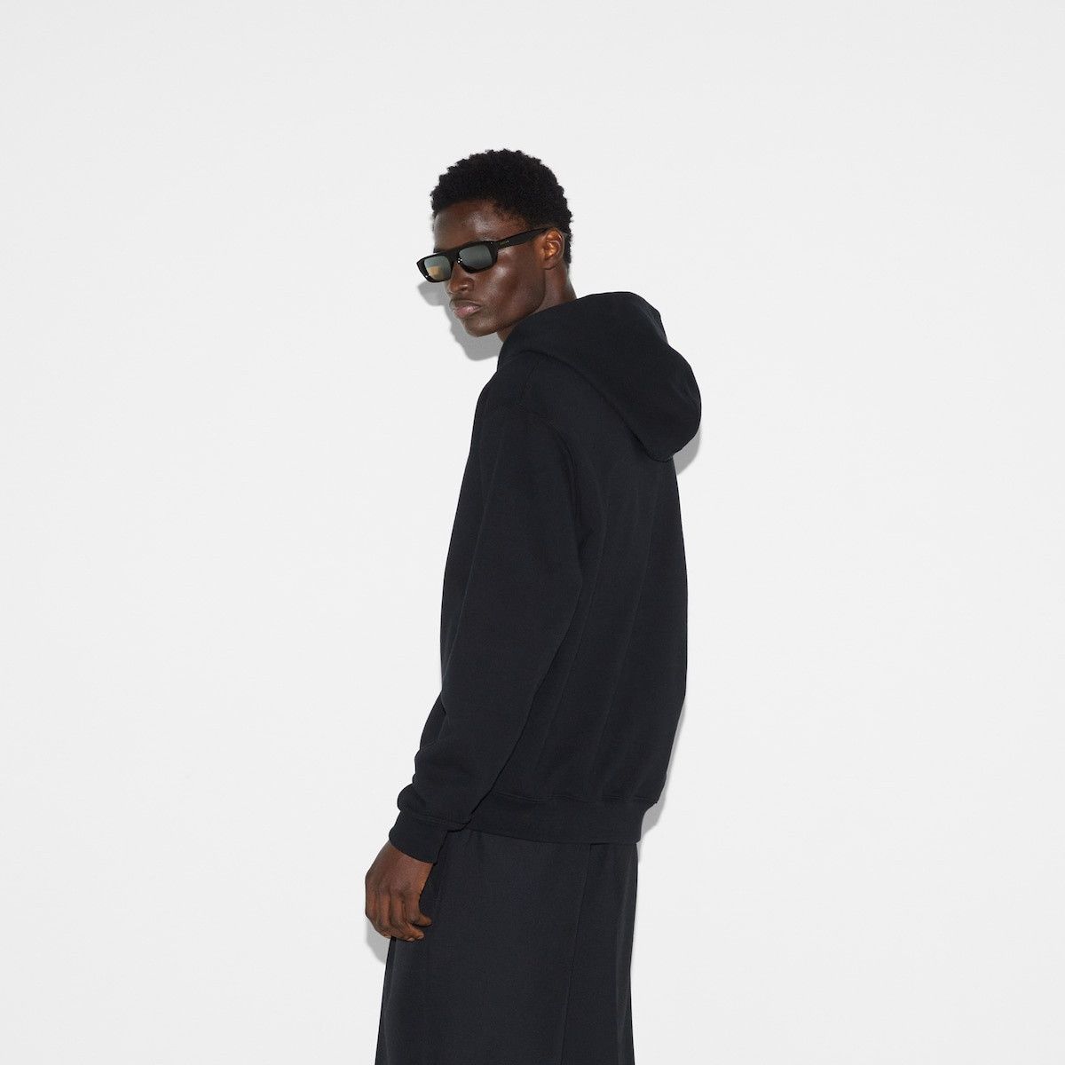 Gucci o1s1wg110925 Cotton Jersey Hooded Sweatshirt in Black Size US XXL / EU 58 / 5 - 4 Thumbnail
