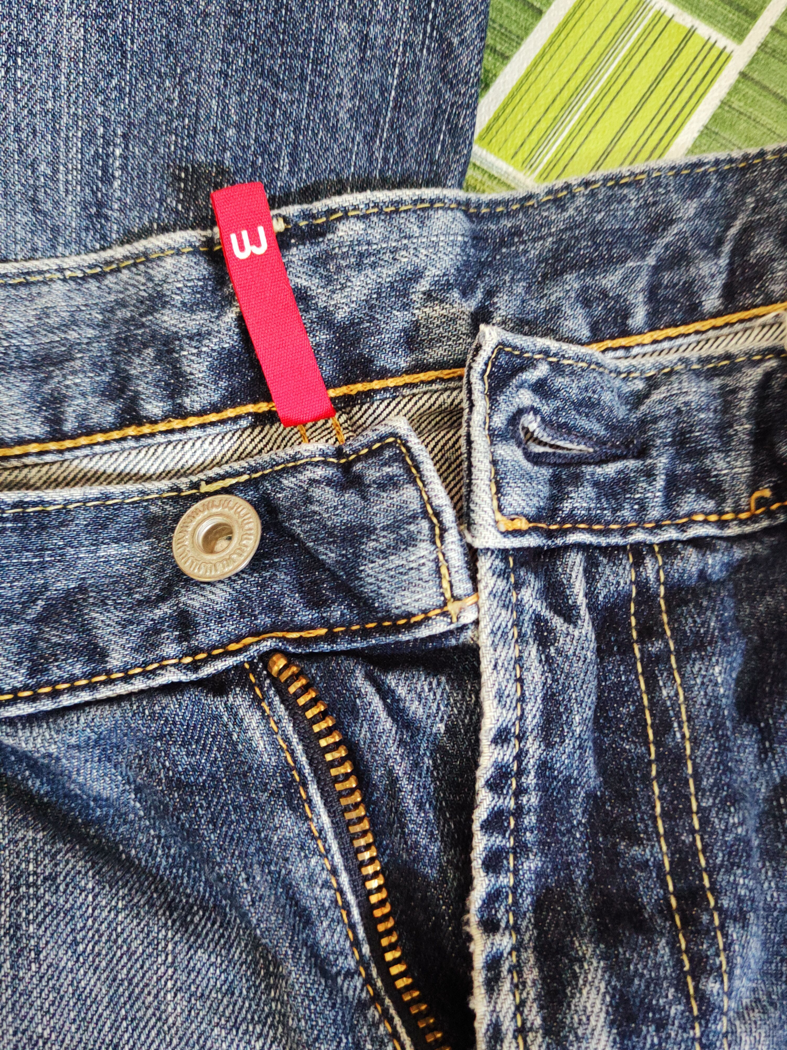 Japanese Brand Uniqlo Blue Distressed Ripped Jeans #S2648 Size US 34 / EU 50 - 15 Thumbnail