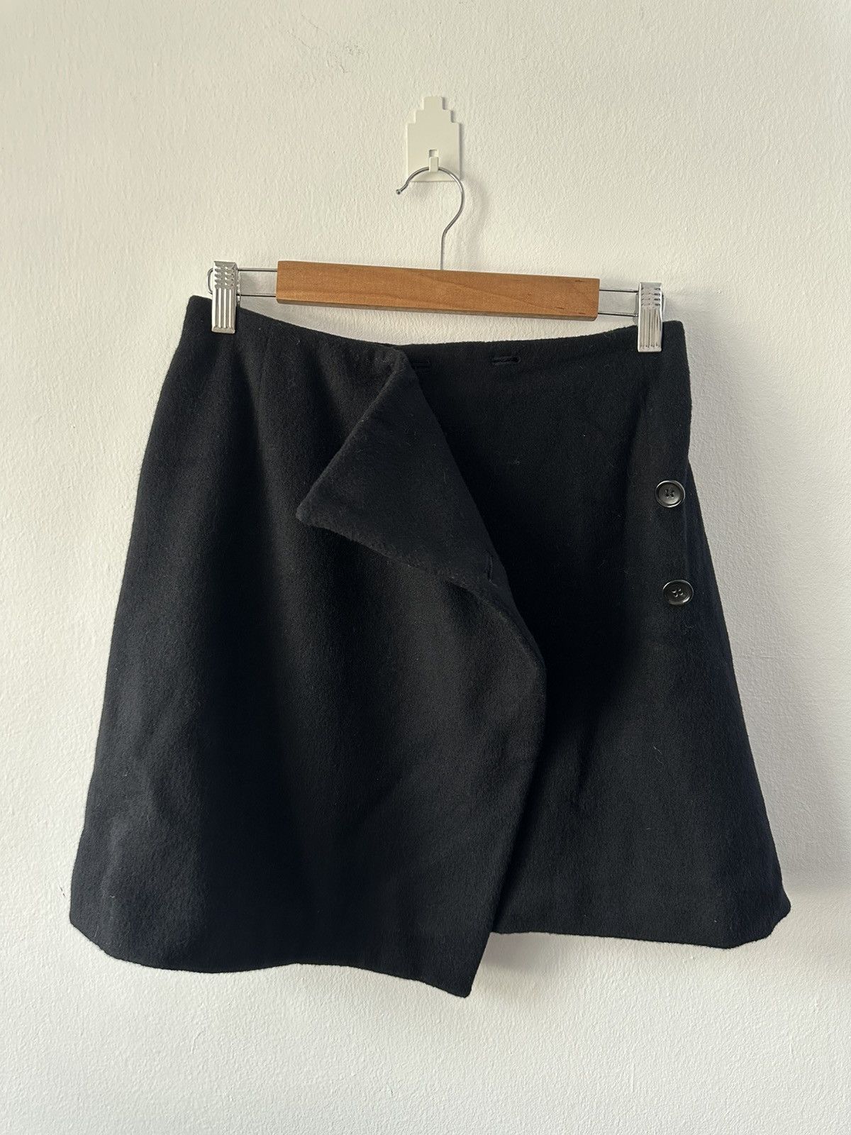 Y's Y’s Bis by Yohji Yamamoto Mini Wool Skirt Size 27" / US 4 / IT 40 - 3 Thumbnail
