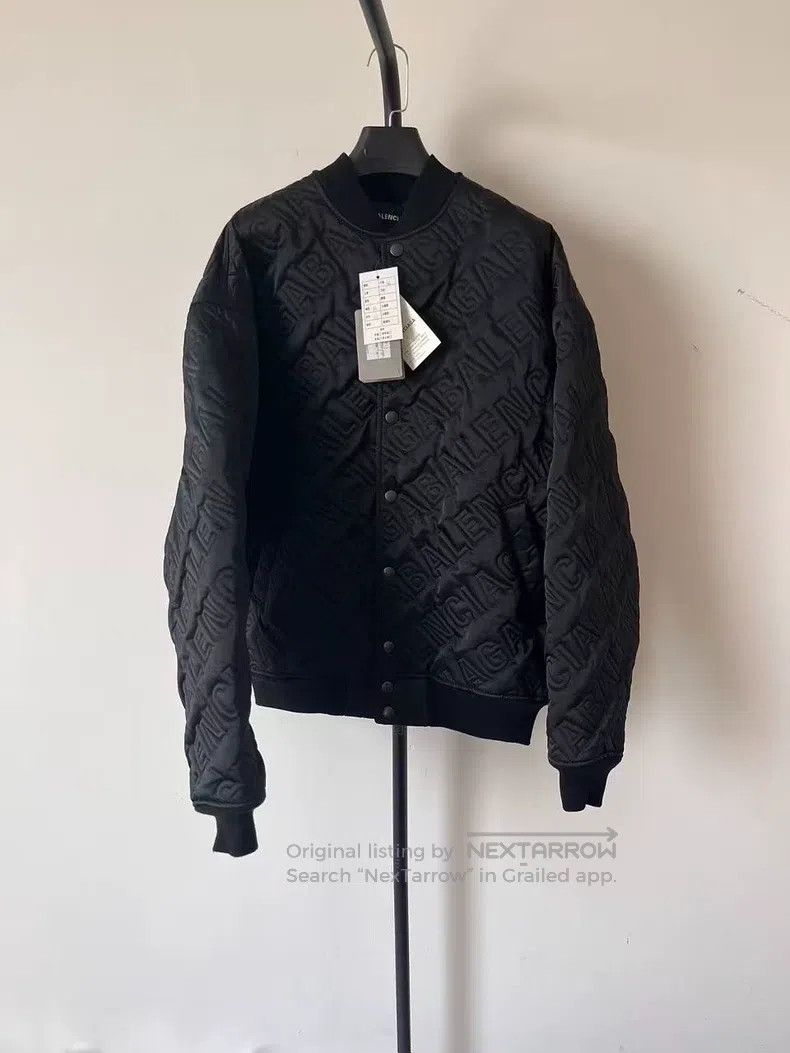 Balenciaga Balenciaga Fully Printed Logo Detail Quilted Pilot Jacket Size US S / EU 44-46 / 1 - 1 Thumbnail
