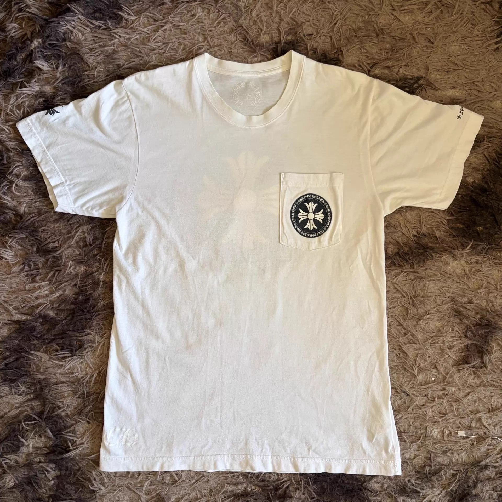Chrome Hearts Chrome Hearts Geometric Logo Crewneck Short Sleeve T-Shirt Men's White M Size US M / EU 48-50 / 2 - 1 Thumbnail