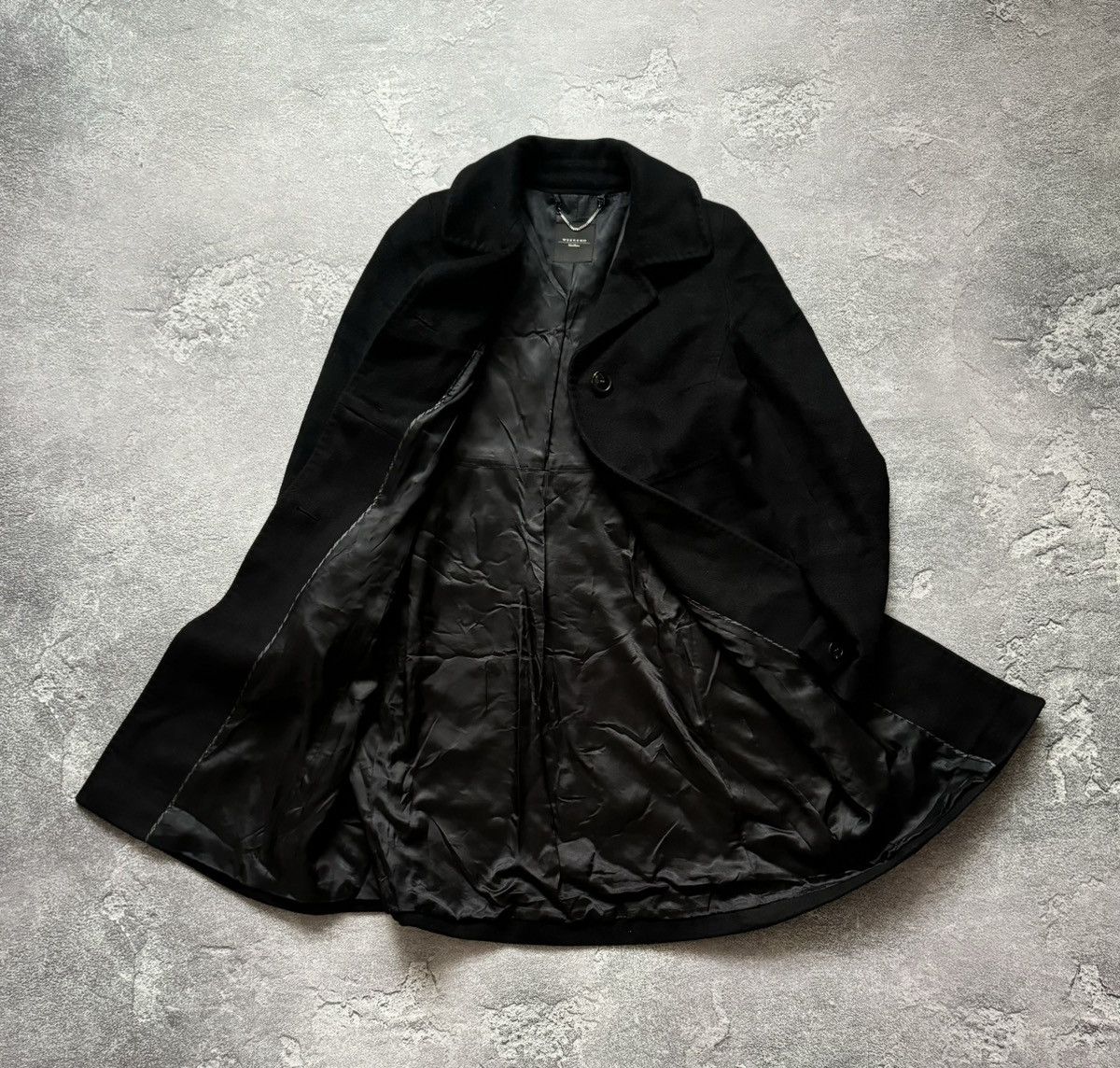 MAX&Co. × Max Mara × Weekend Max Mara Max Mara weekend black coat long jacket wool duffle Size M / US 6-8 / IT 42-44 - 11 Thumbnail