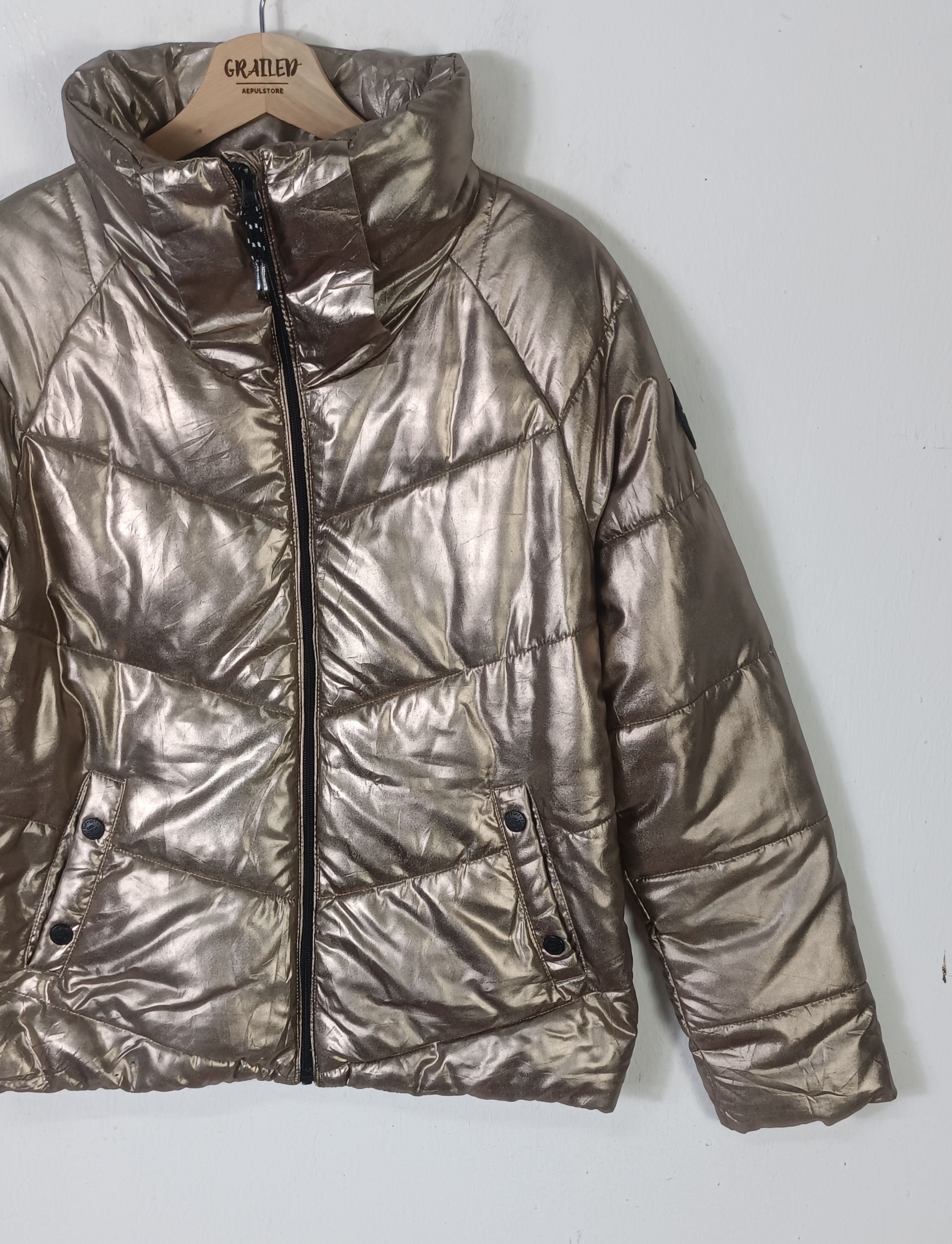 H&M H&M Padded Jacket Copper Metalic Size US M / EU 48-50 / 2 - 4 Thumbnail