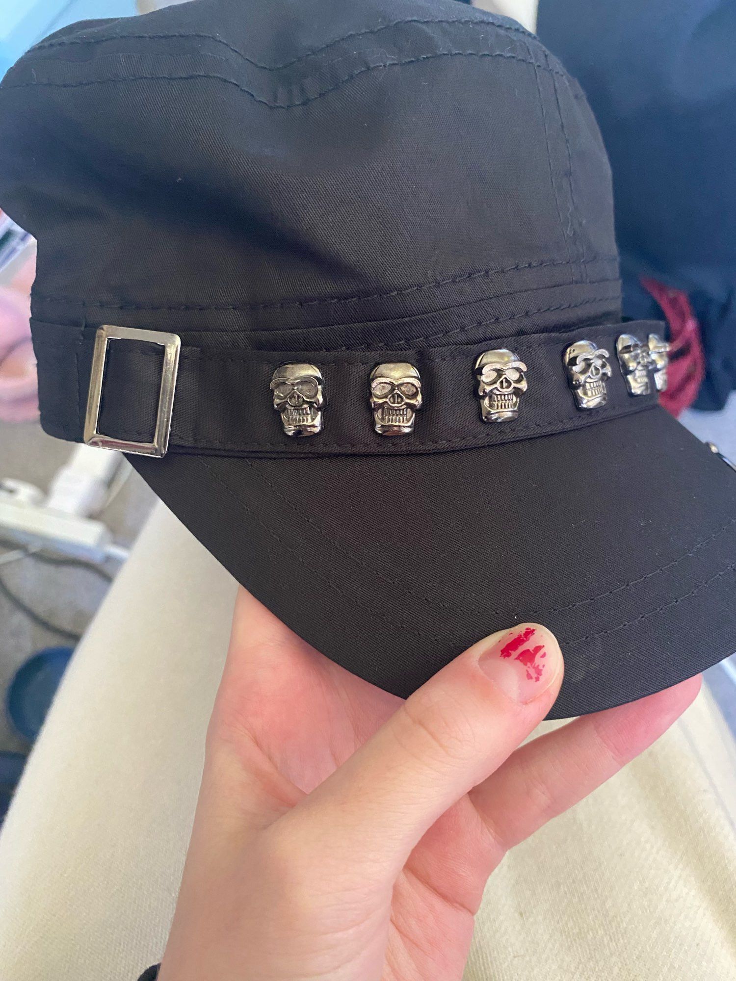 Japanese Brand Punk Skull Rivet Military Size ONE SIZE - 5 Thumbnail