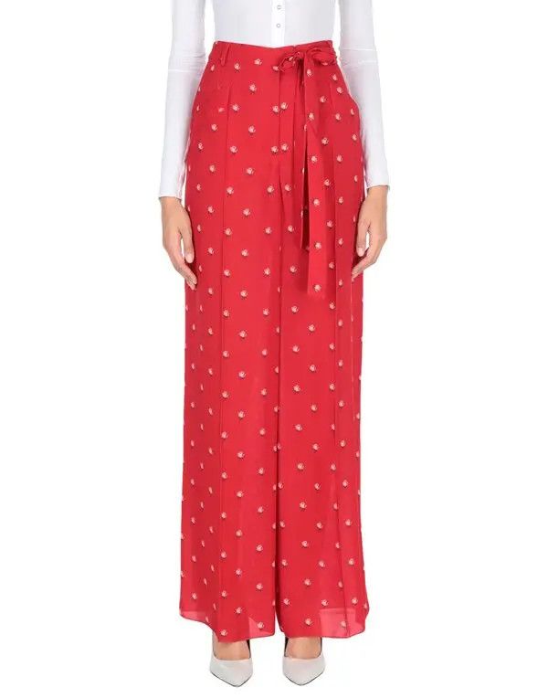 Valentino o1y0326 Casual Pant in Red Size 26" / US 2 / IT 38 - 1 Thumbnail