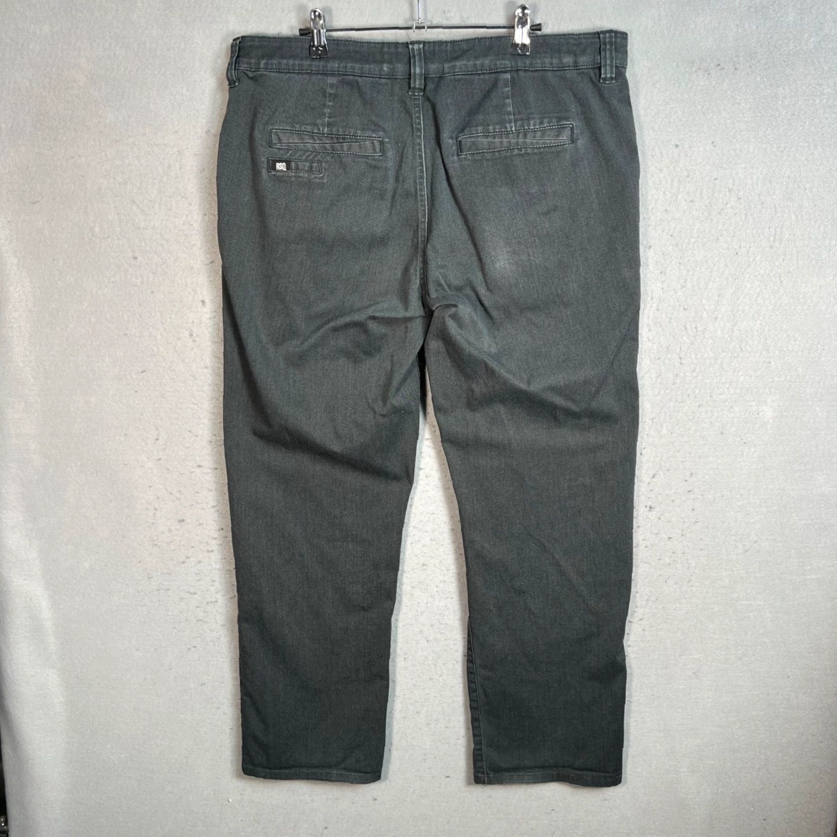 Rsq RSQ New York Slim Straight Chino Pants Mens 36 x 30 Dark Gray Cotton Blend Size US 36 / EU 52 - 2 Thumbnail
