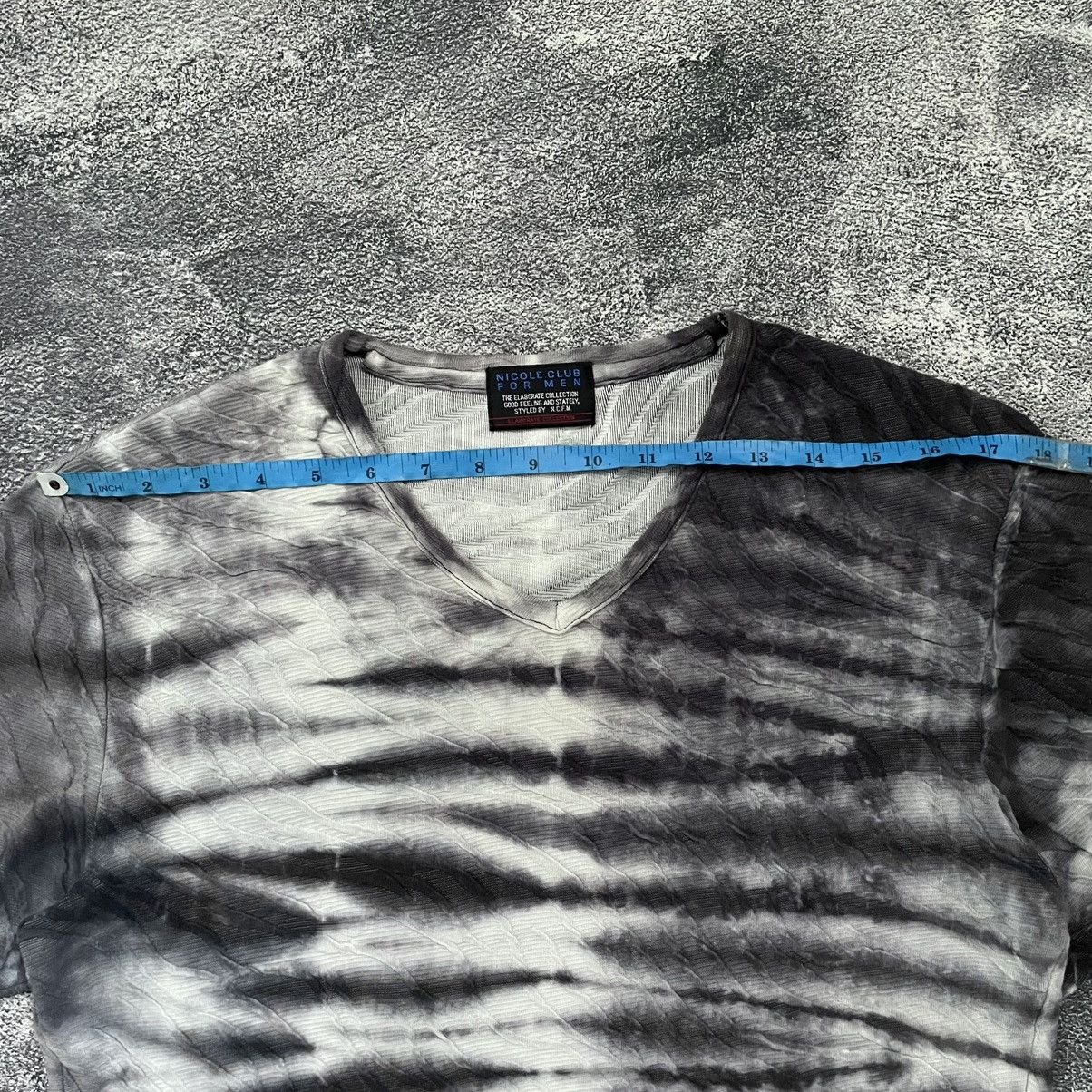 Matsuda × Nicole Club × Vintage RARE🔥Nicole club for men zebra pattern Textured fabric tees Size US M / EU 48-50 / 2 - 10 Thumbnail