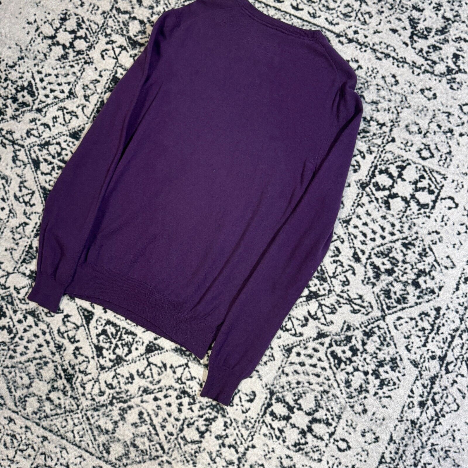 Hugo Boss × Vintage Hugo Boss Vintage Purple Wool Sweater Size M V-Neck Y2K 90s Size US M / EU 48-50 / 2 - 15 Thumbnail