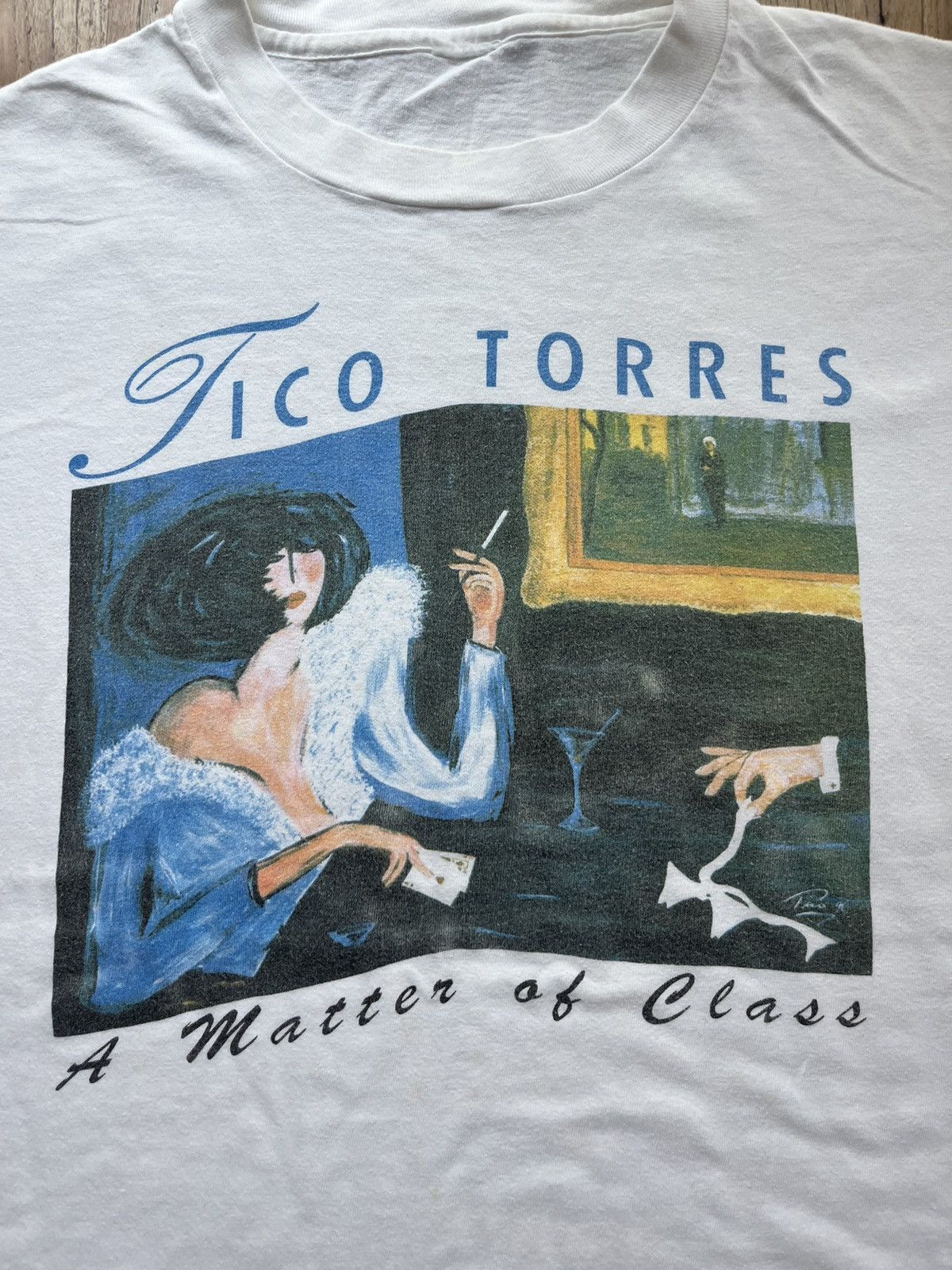 Bon Jovi × Vintage Vintage A Matter Of Class Art By Tico Torres 90’s Tshirt Size US XL / EU 56 / 4 - 5 Thumbnail