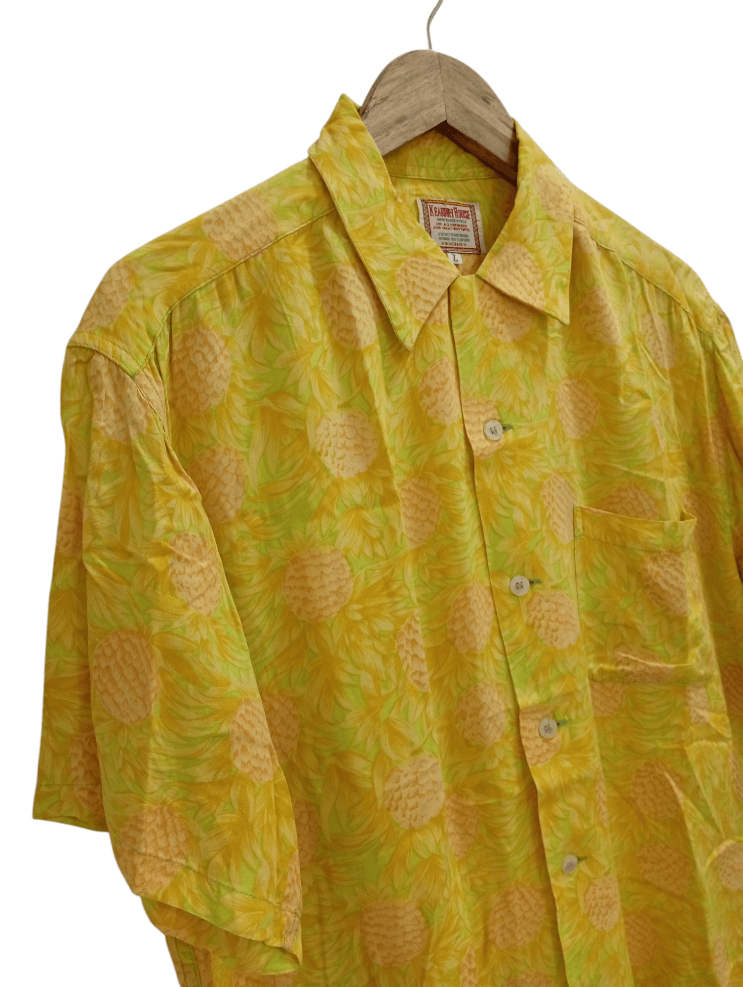 Japanese Brand × Vintage 🔥🔥Kearney House Full Print Pineapple Motif Hawaii Shirt Size US L / EU 52-54 / 3 - 4 Thumbnail