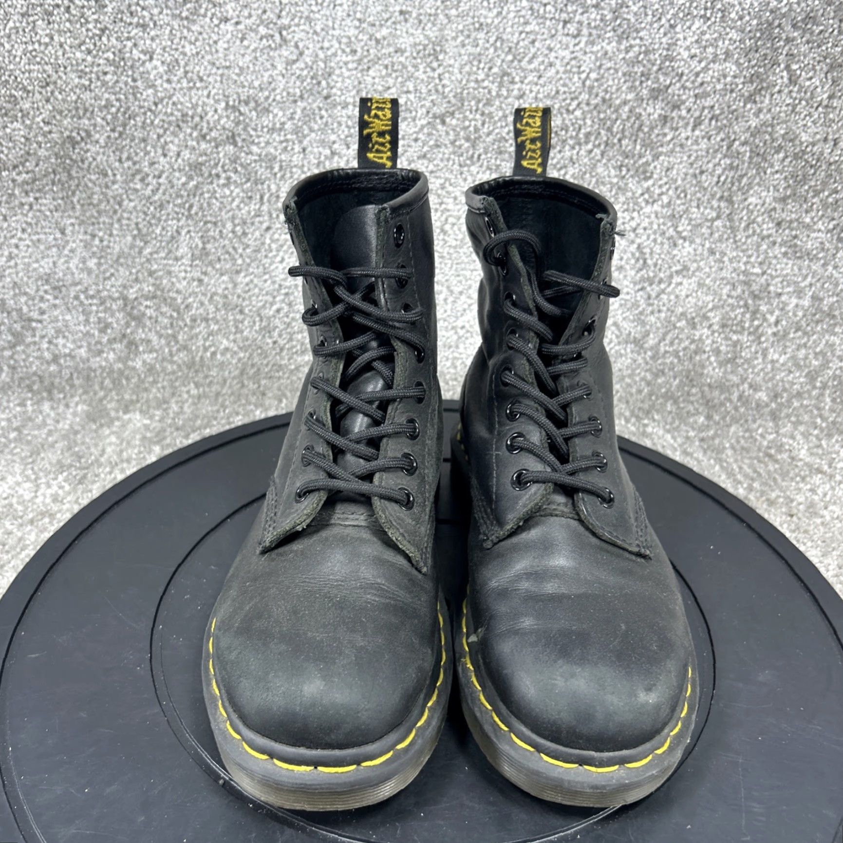 Dr. Martens VINTAGE Dr. Martens 1460 Boots Womens Size 5 US Leather Ankle Work Boot Black Comfort Size US 5 / IT 35 - 2 Thumbnail