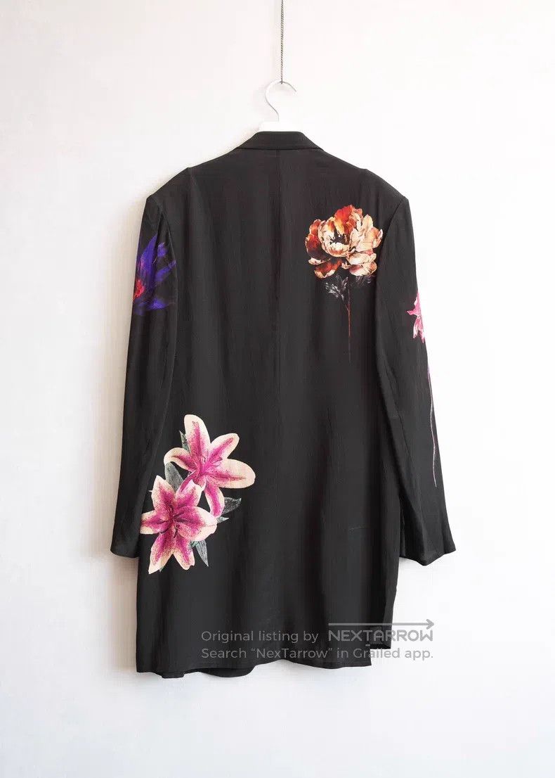 Yohji Yamamoto YOHJI YAMAMOTO Floral Silk Jacket Size US M / EU 48-50 / 2 - 6 Thumbnail