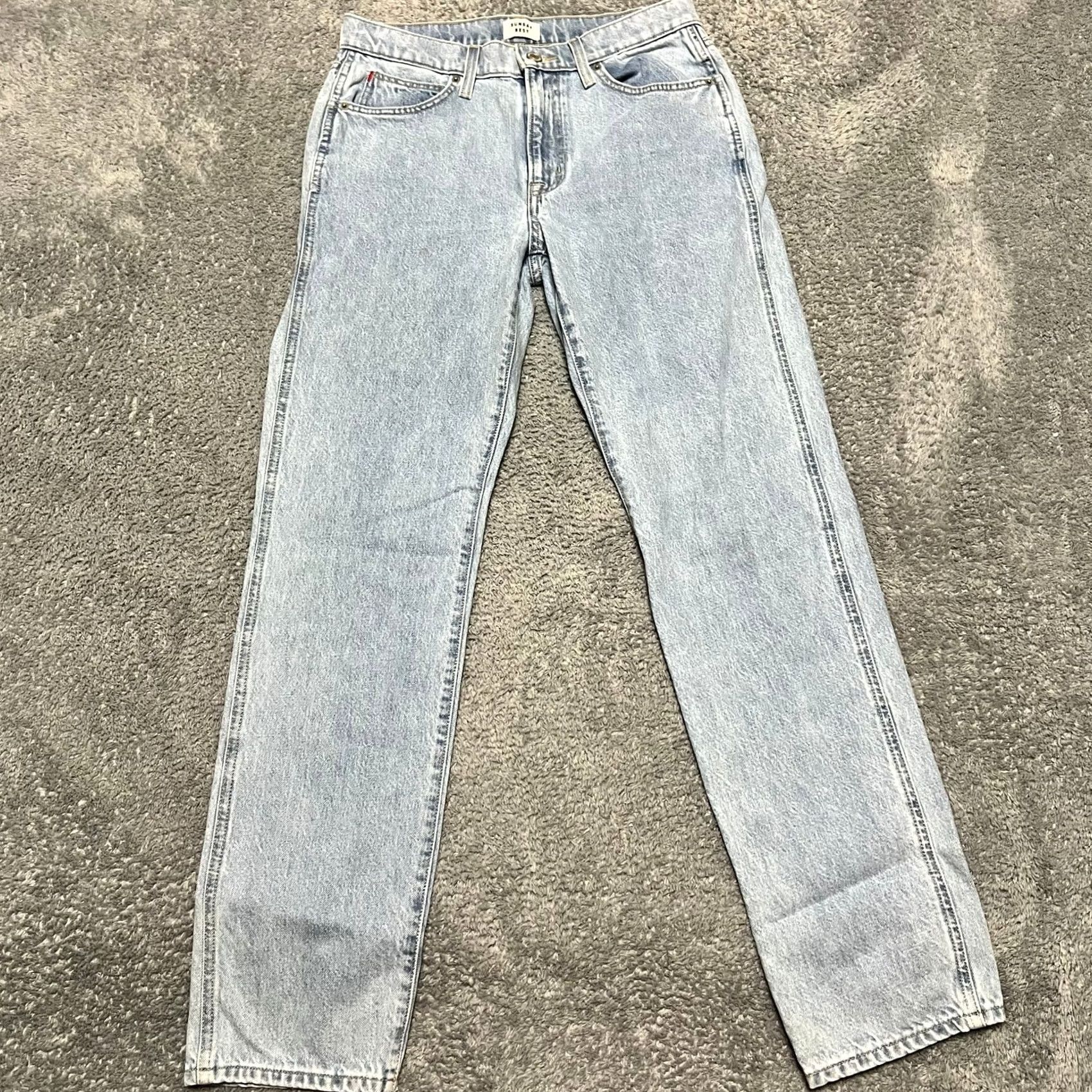 Vintage Sunday Best Aritzia Jeans Womens 6 (30x31) Distressed Straight High Rise Blue Jeans Womens 6 Regular Straight 30x31 Distressed High Rise Mens? Womens Size 28" / US 6 / IT 42 - 2 Thumbnail