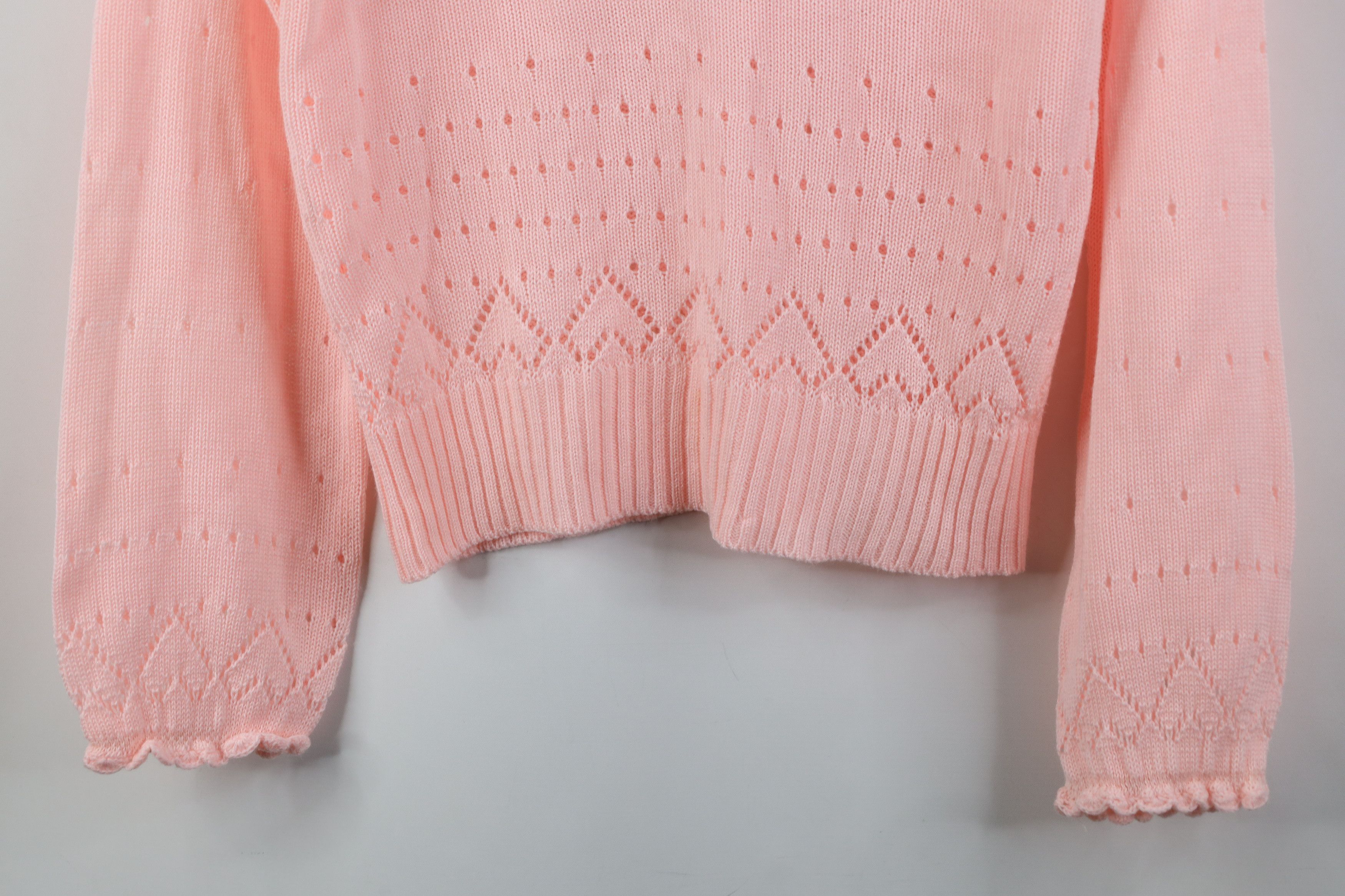 Vintage Vintage 70s Streetwear Babydoll Flared Sleeve Sweater Pink Size L / US 10 / IT 46 - 3 Thumbnail