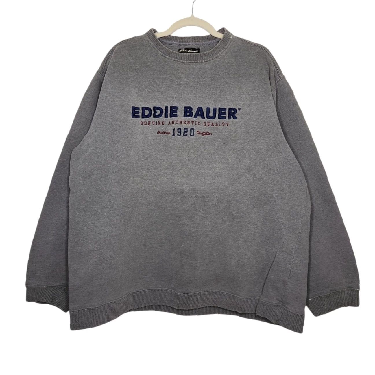 Eddie Bauer VINTAGE Eddie Bauer Sweatshirt/LG/Unisex Adults/Gray Crewneck Pullover with Nature Art (Outdoor) Size US L / EU 52-54 / 3 - 2 Thumbnail