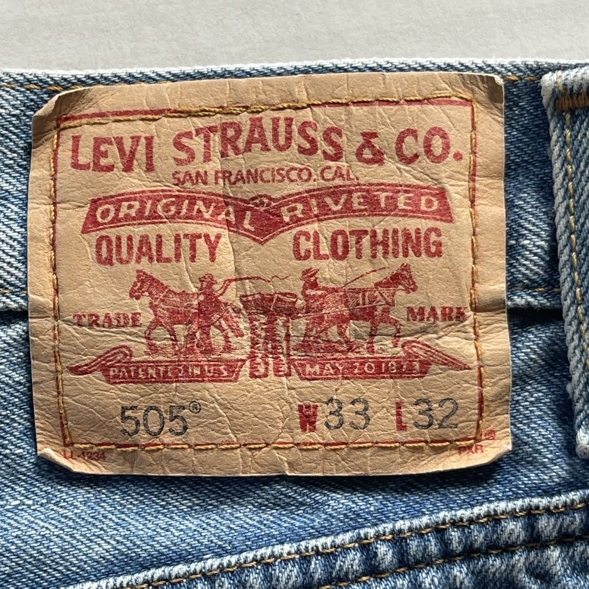 Levi's Levi's 505 Regular Fit Men's Jeans - Blue 33x32 Size US 33 - 8 Thumbnail