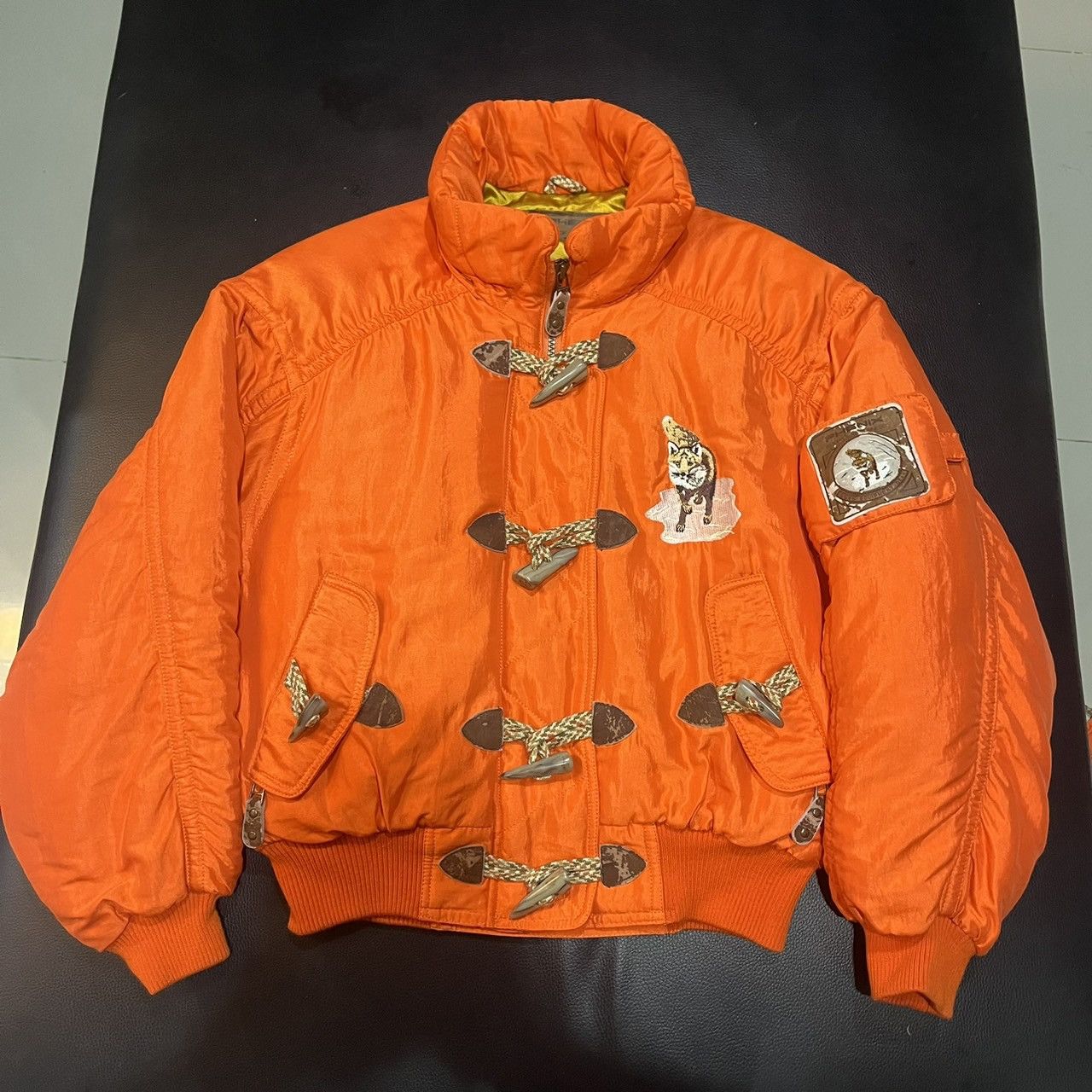 Phenix Vintage Phenix Fox Hooded Down Jacket Ski Wear Orange Size US M / EU 48-50 / 2 - 9 Thumbnail