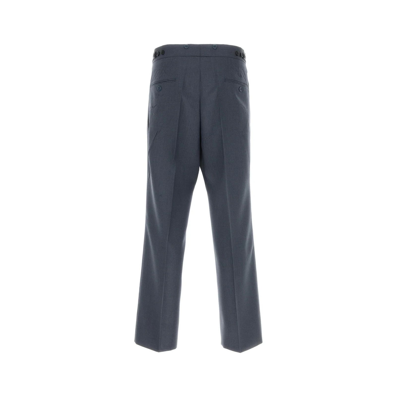 Prada PRADA Blue Mohair Blend Pants New And Authentic (Men's size: Size US 34 / EU 50 - 2 Thumbnail