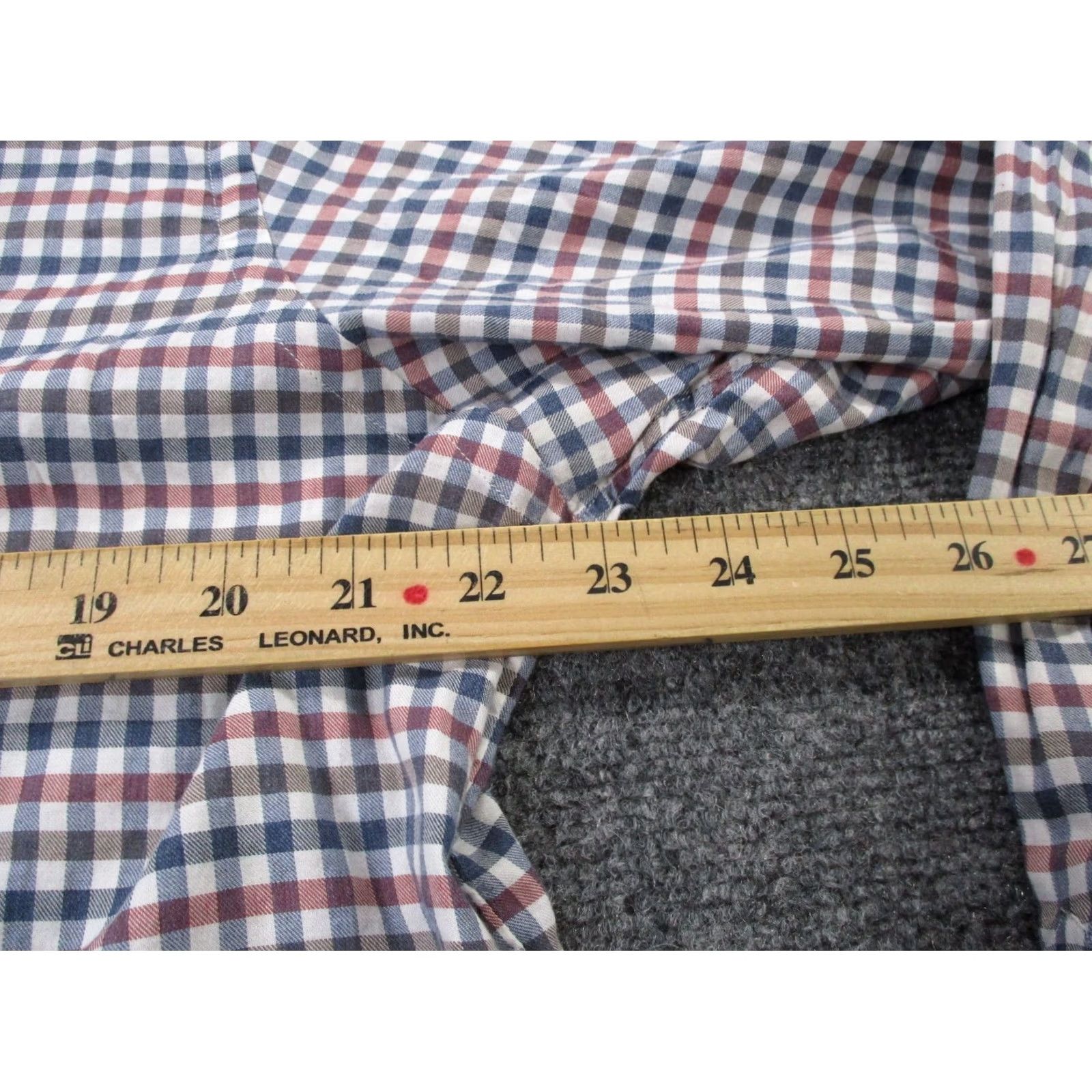 Eton Eton Shirt Men XL Plaid Light Flannel Casual Button-Up Pocket Collar-Down Multi Color 17 43 43? Size 46R - 5 Thumbnail