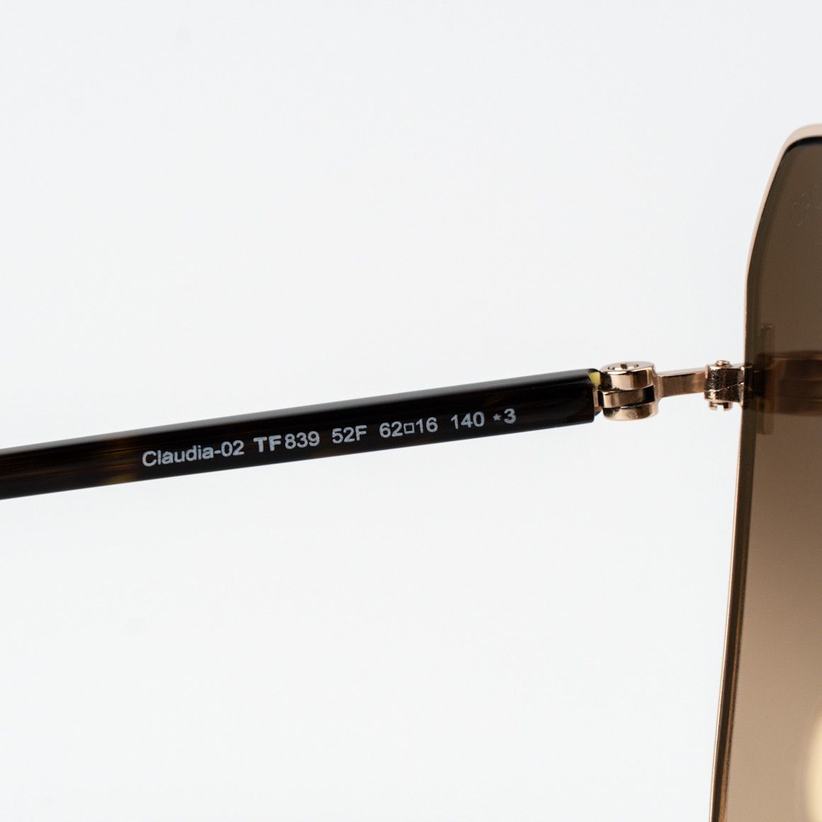 Tom Ford Tom Ford CLAUDIA-02 Women Sunglasses Gold Brown FT0839 52F Size ONE SIZE - 6 Thumbnail
