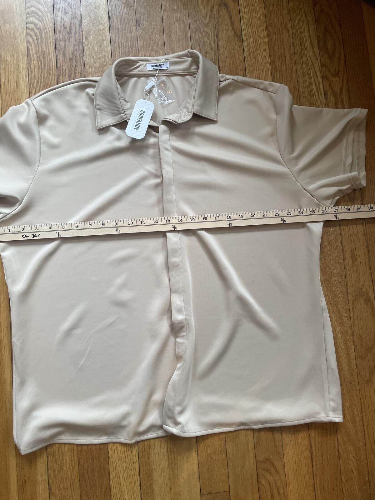 Other Coofandy Short Sleeve Button Down Shirt XXL New With Tags Size US XXL / EU 58 / 5 - 4 Thumbnail