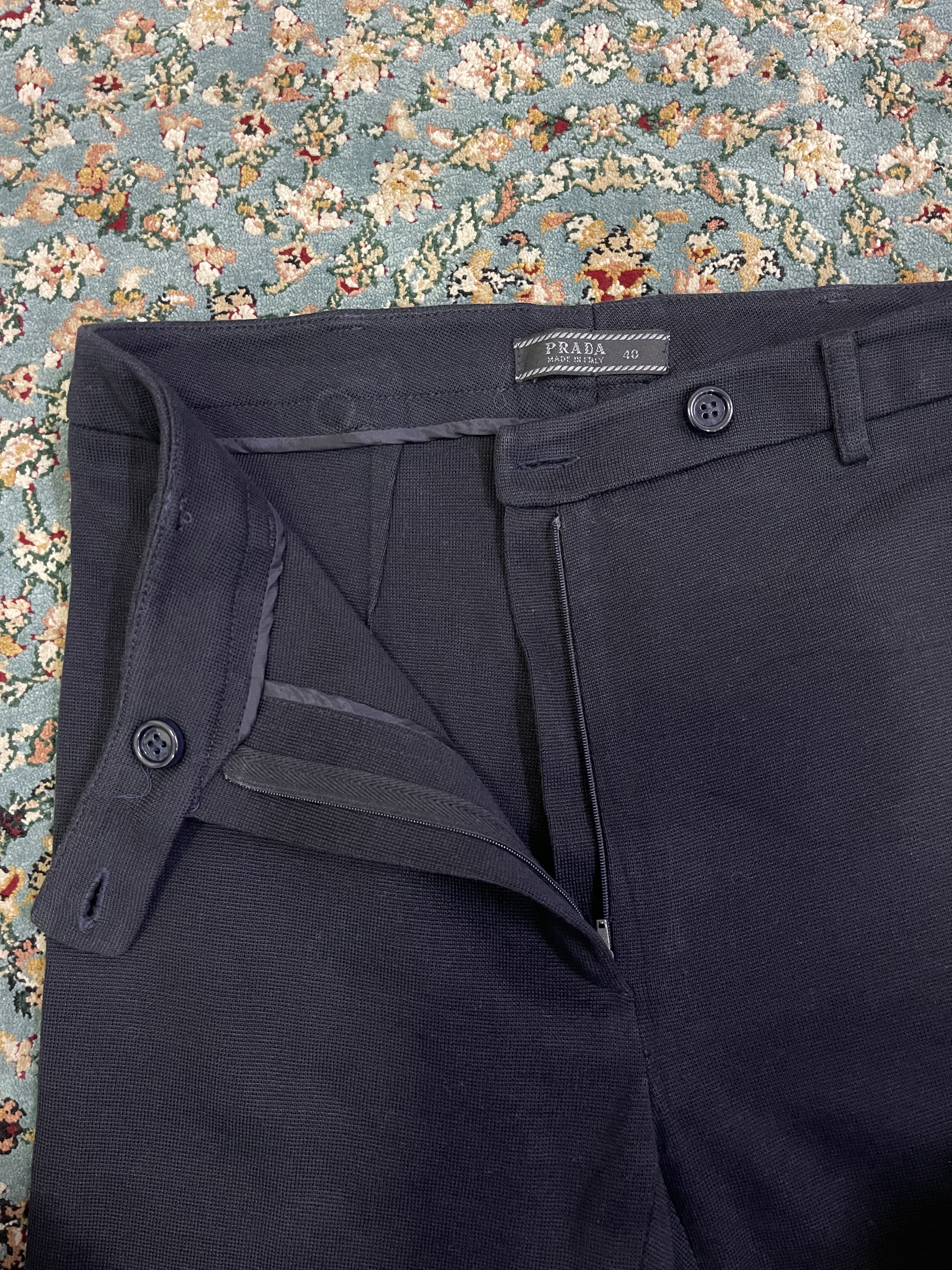 Prada Black PRADA Luxury Trousers Size 26" / US 2 / IT 38 - 4 Thumbnail