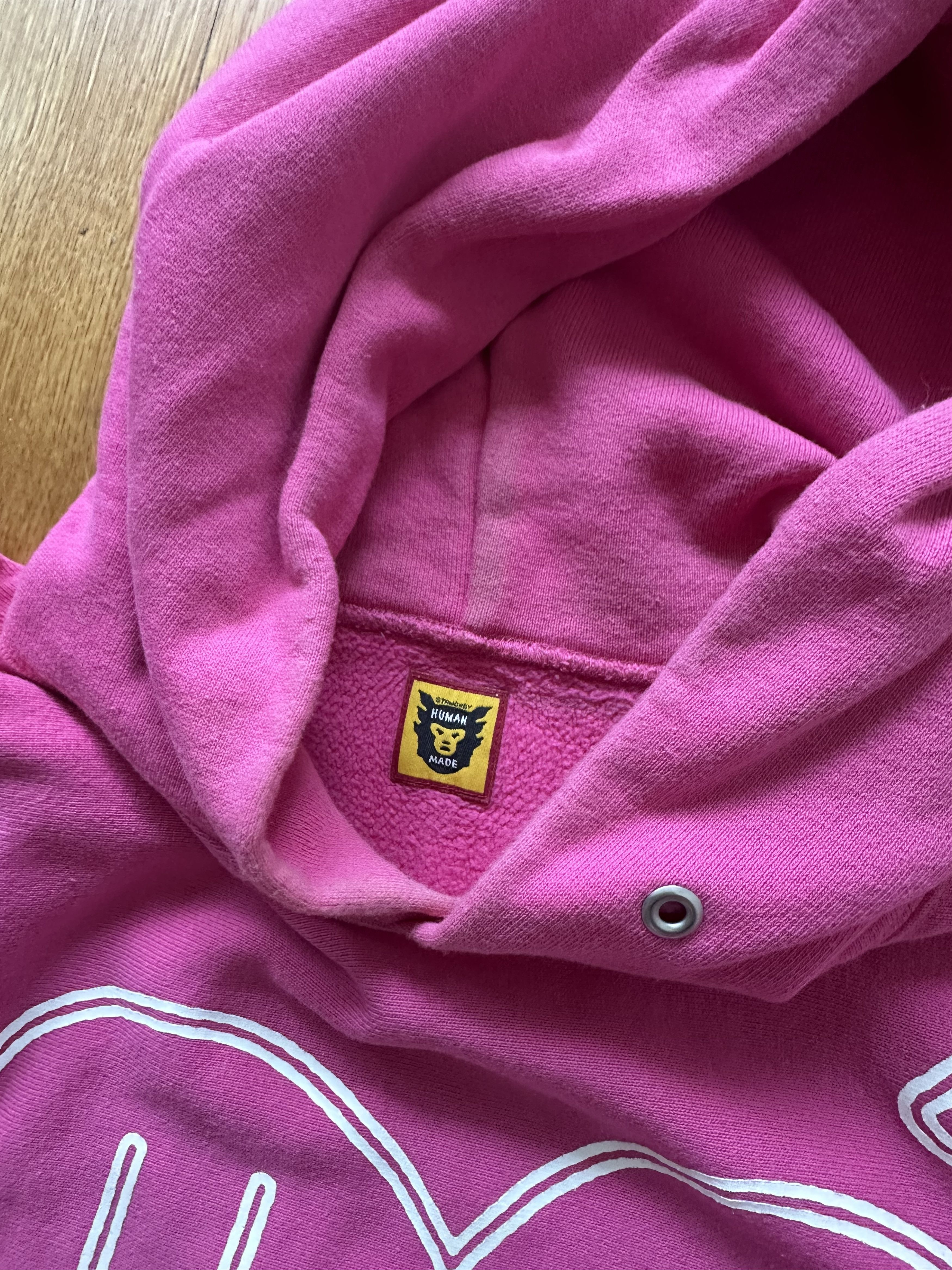 Human Made Human Made Heart Graphic Fleece Hood - Pink Size US L / EU 52-54 / 3 - 3 Thumbnail