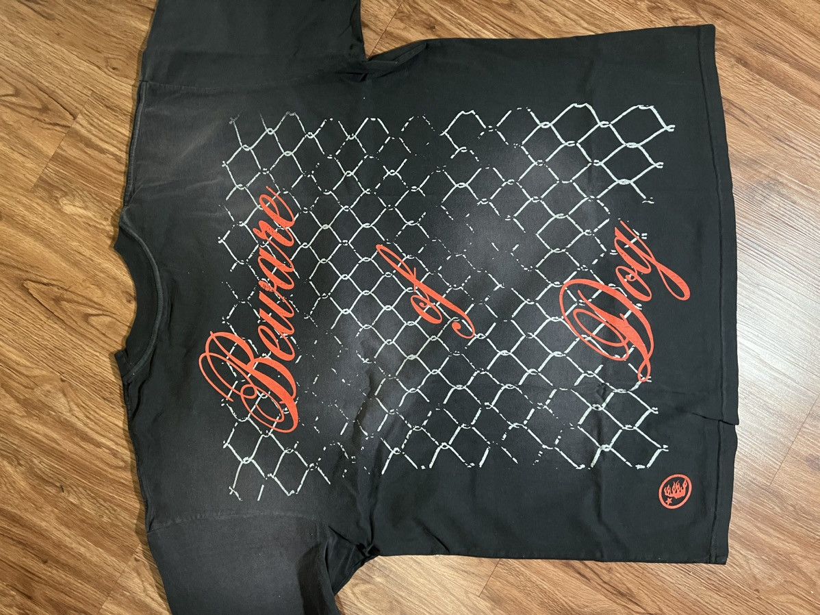 Designer Hellstar Beware of Dog Shirt Size US XXL / EU 58 / 5 - 2 Thumbnail