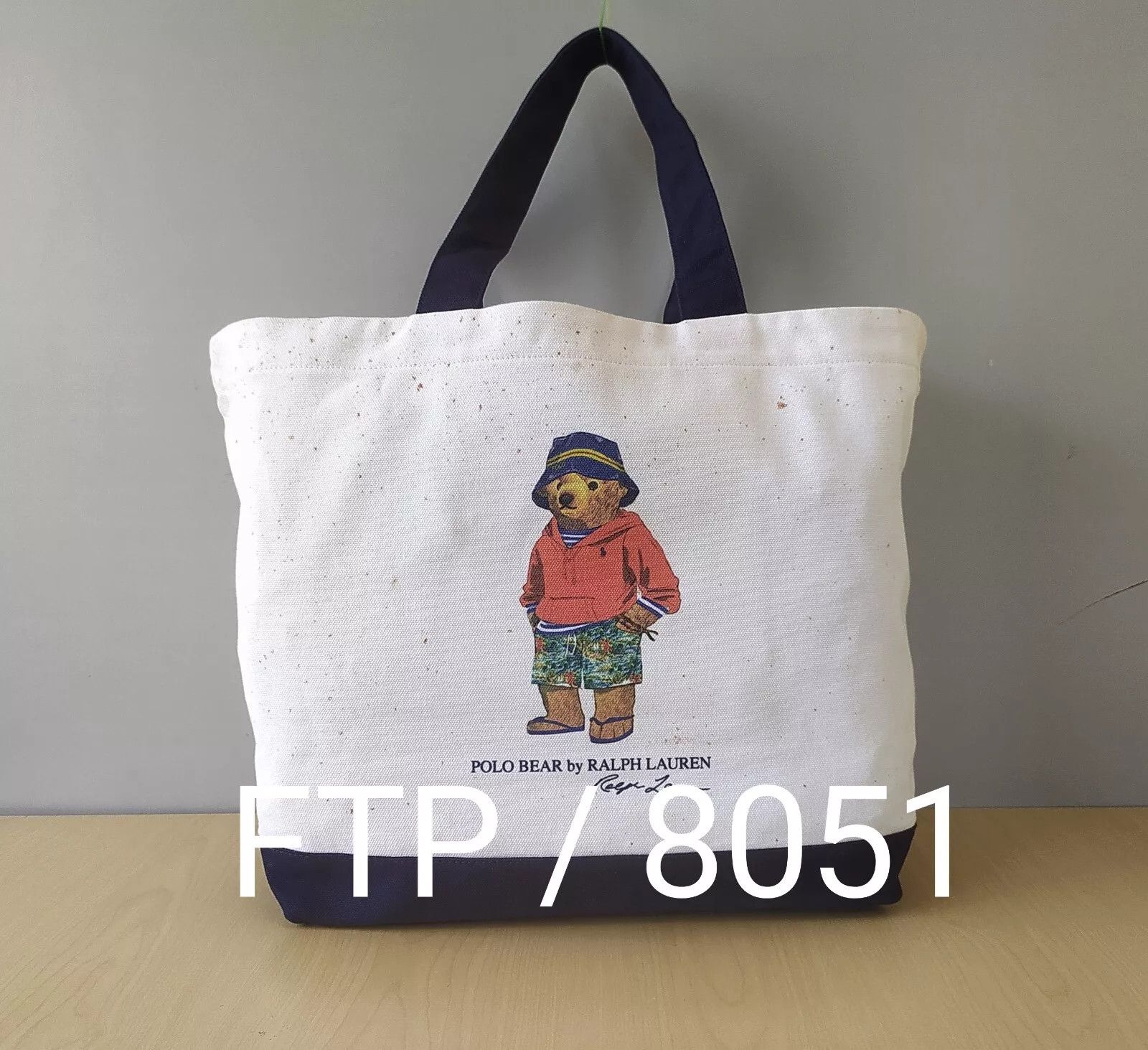 Polo Ralph Lauren Polo Ralph Lauren Polo Bear canvas tote bag IFD 8051 Size ONE SIZE - 11 Thumbnail