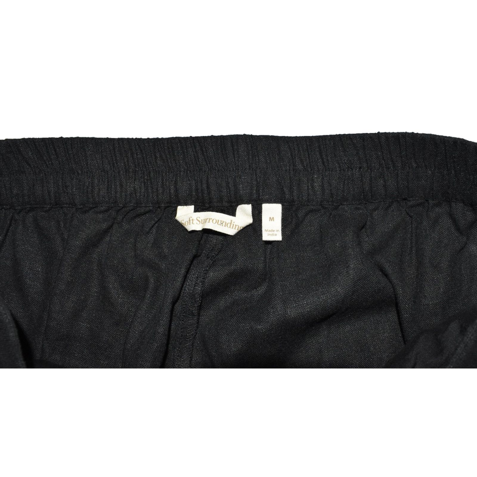 Soft Surroundings SOFT SURROUNDINGS Sonoma Button Detail Wide Leg Pants Size M Size 31" - 5 Thumbnail