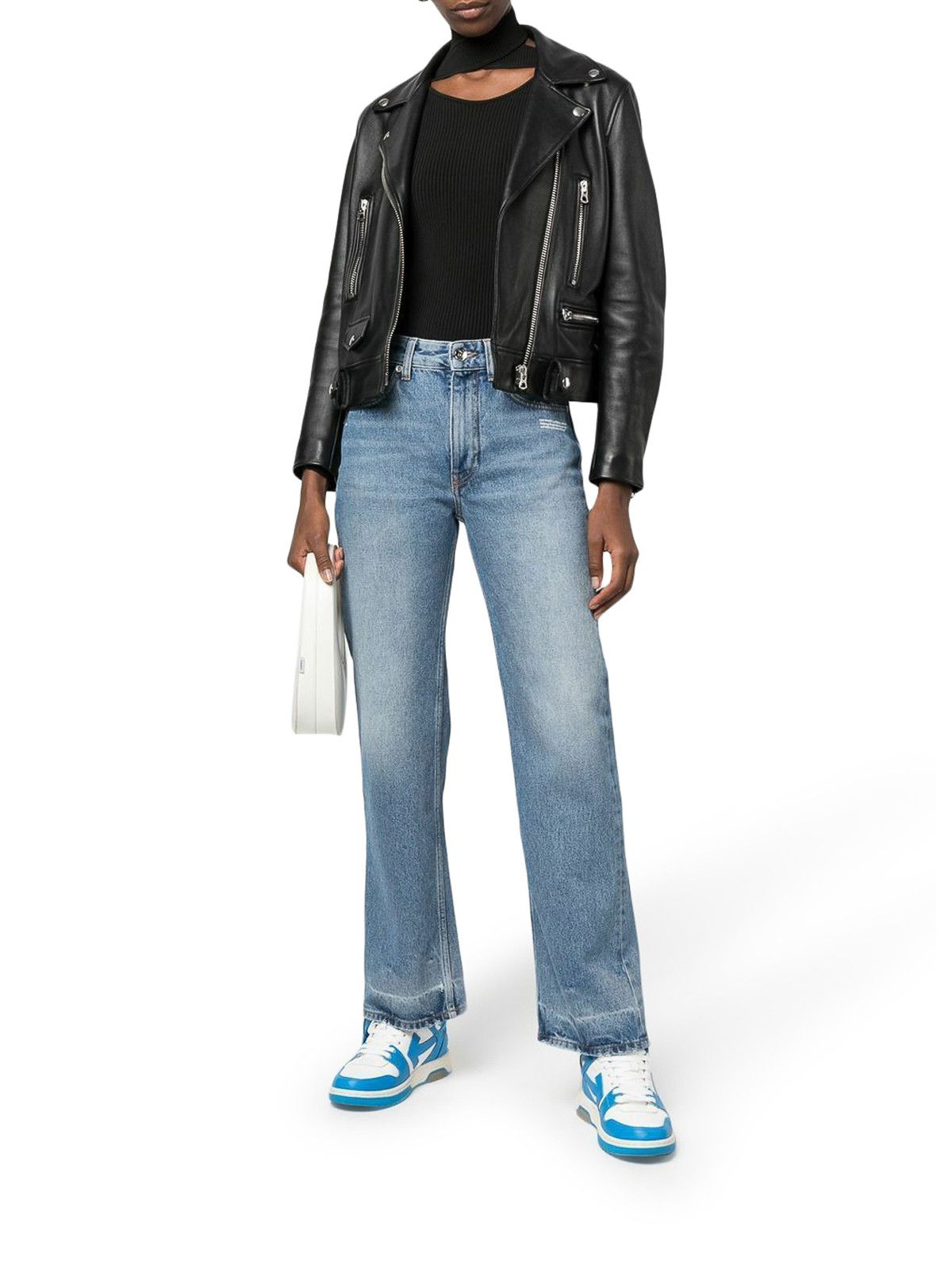 Off-White o1gr1nt0125 Corporate 90S Fit Jeans in Blue Size 28" / US 6 / IT 42 - 2 Thumbnail
