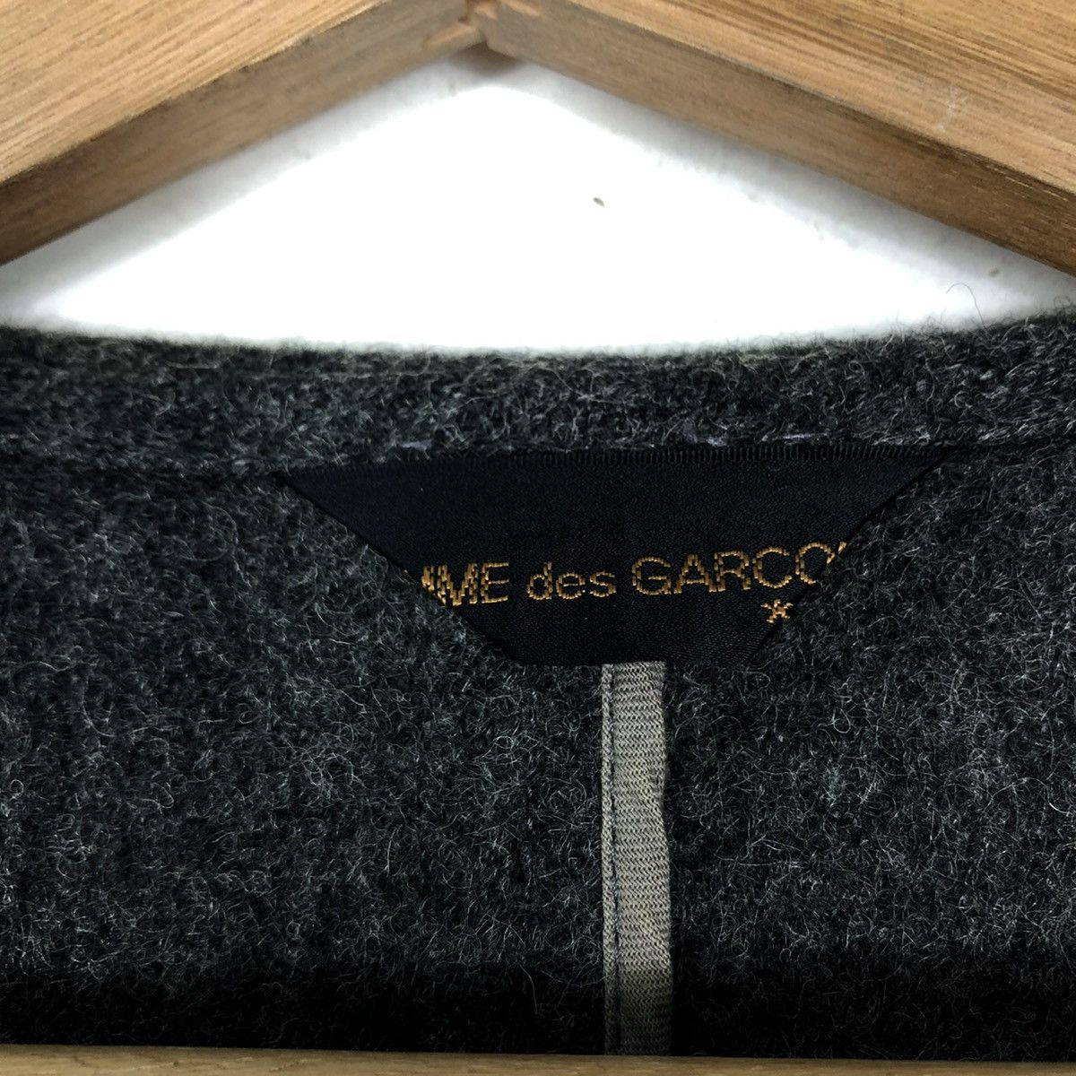 Comme des Garcons 🔥VINTAGE 80’s COMME DES GARCONS WOOL DOUBLE BREAST HOODIE Size US L / EU 52-54 / 3 - 16 Thumbnail