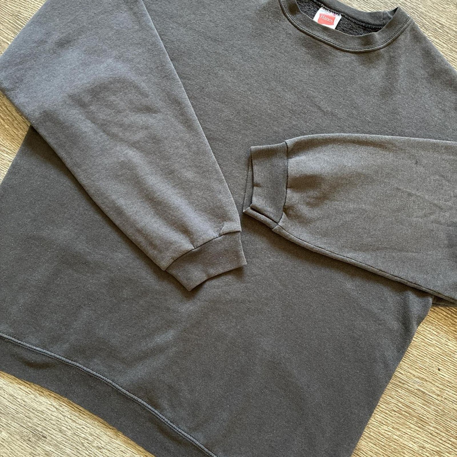 Hanes × Vintage Vintage 90s Faded Hanes Sweater Size US L / EU 52-54 / 3 - 4 Thumbnail