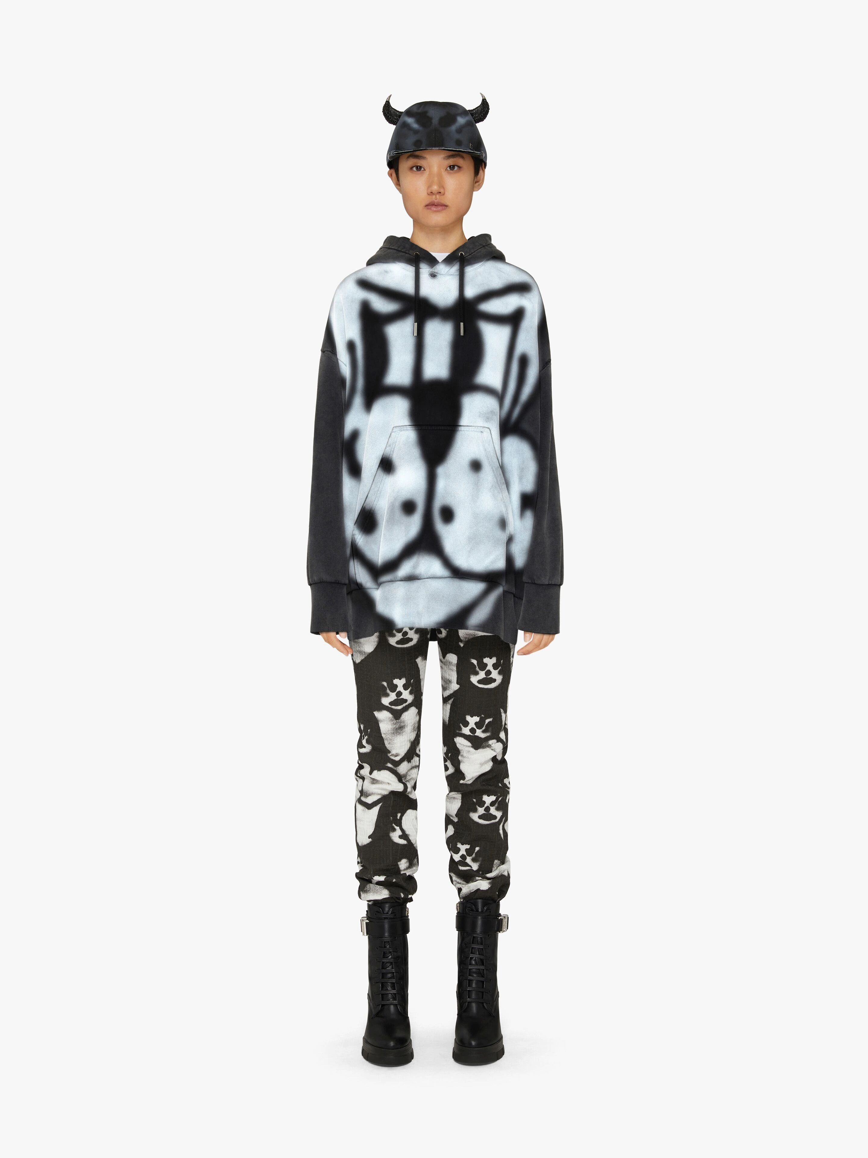 Givenchy o1y0925 Casual Pant in Black/White Size 25" / US 0 / IT 36 - 2 Thumbnail