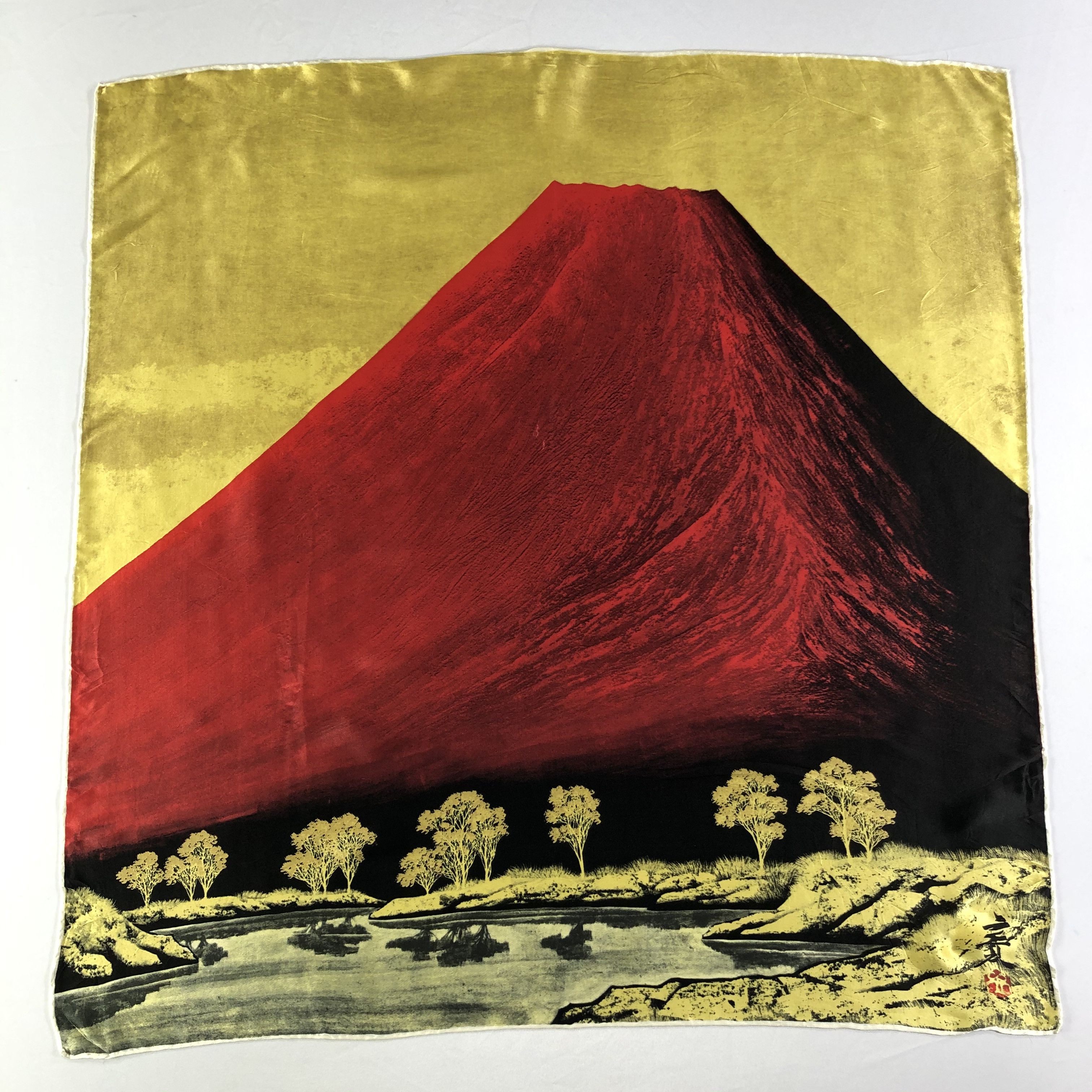 Vintage Vintage Silk Scarf Size ONE SIZE - 2 Thumbnail
