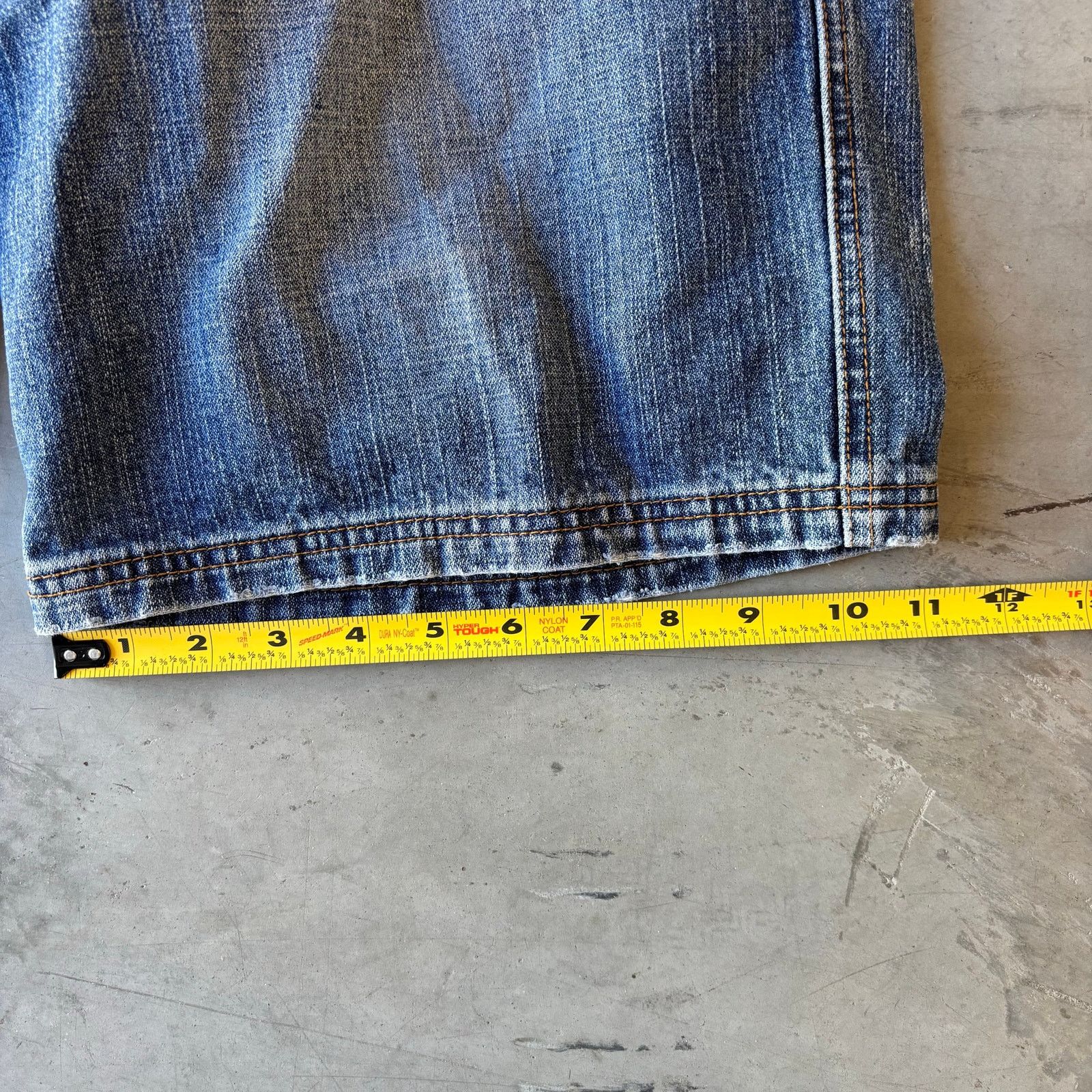 Vintage y2k faded washed denim shorts Size US 34 / EU 50 - 3 Thumbnail