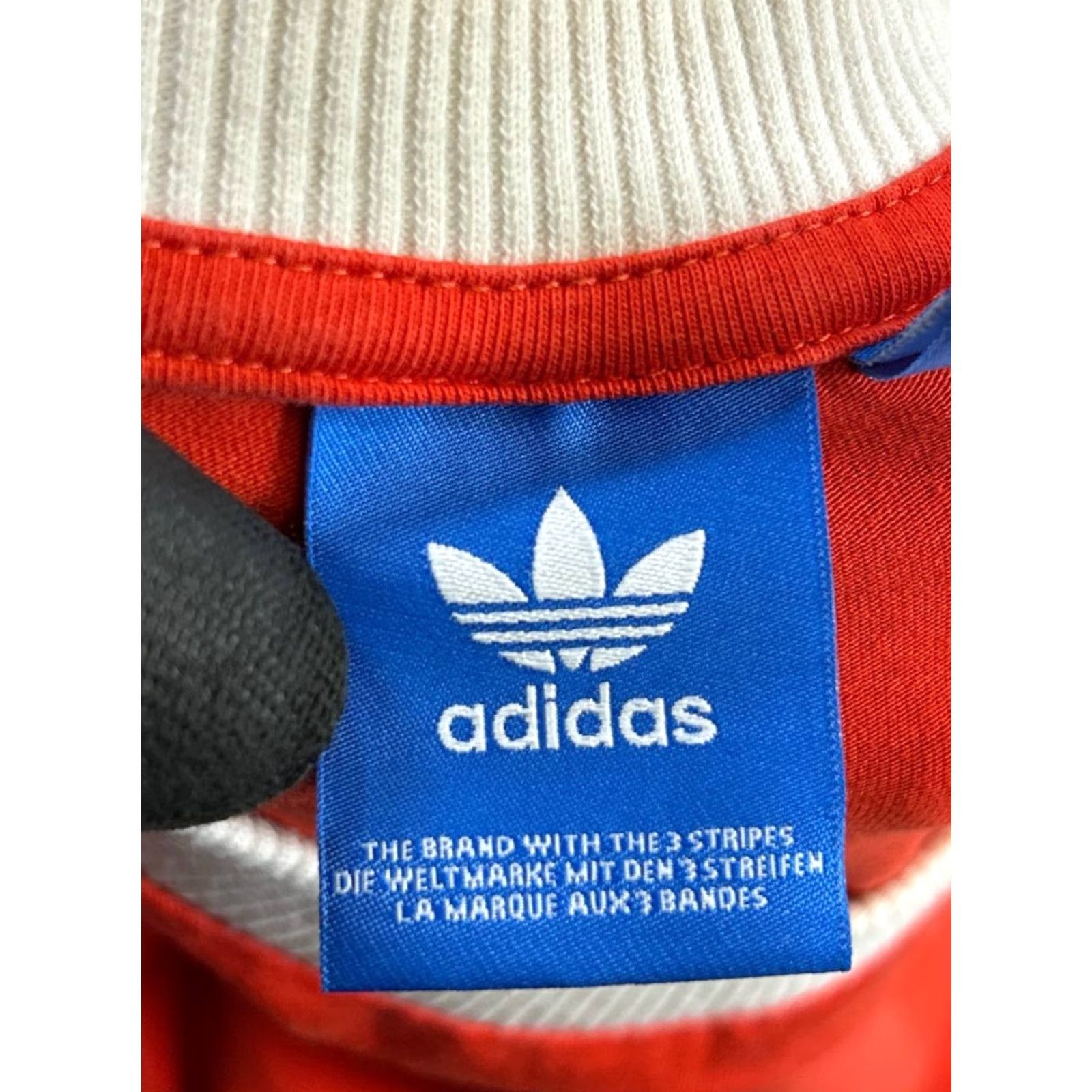 Adidas Adidas Sweatshirt Womens Xl Orange 3 Stripe Cotton Pullover Size XL / US 12-14 / IT 48-50 - 3 Thumbnail