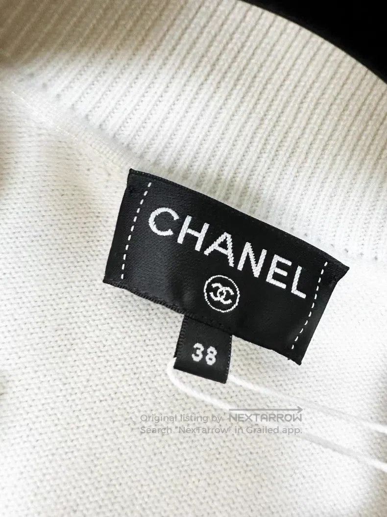 Chanel Chanel 24S spring and summer white navy striped sequin cas Size XS / US 0-2 / IT 36-38 - 5 Thumbnail