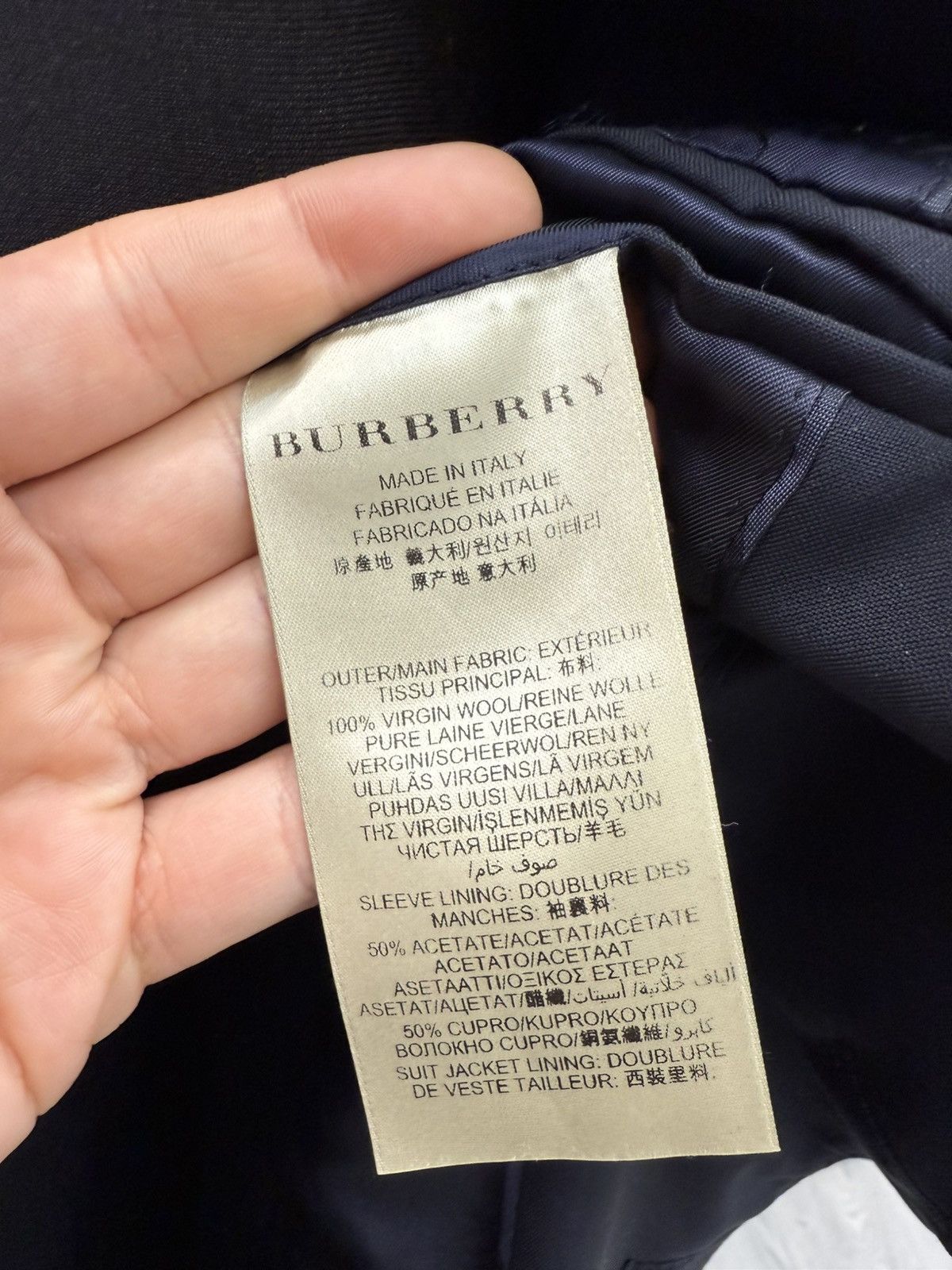 Burberry Burberry Two Button Wool Blazer Jacket Size 48S - 4 Thumbnail