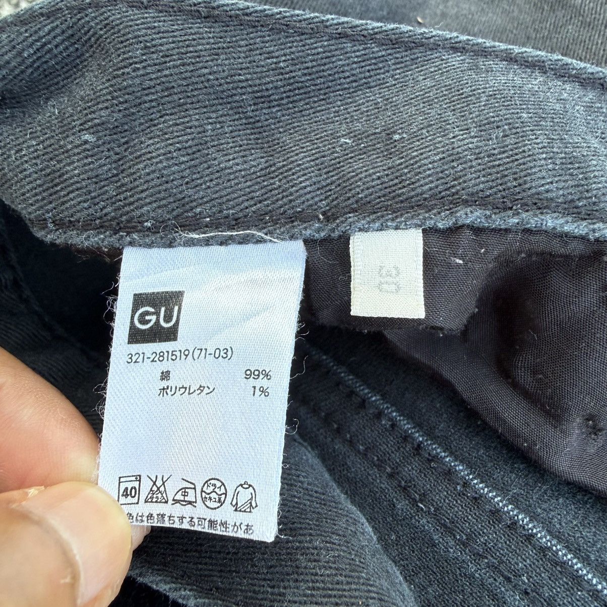 GU VINTAGE GU DENIM SLIM FIT BLACK JEAN PANTS Size US 31 - 12 Thumbnail