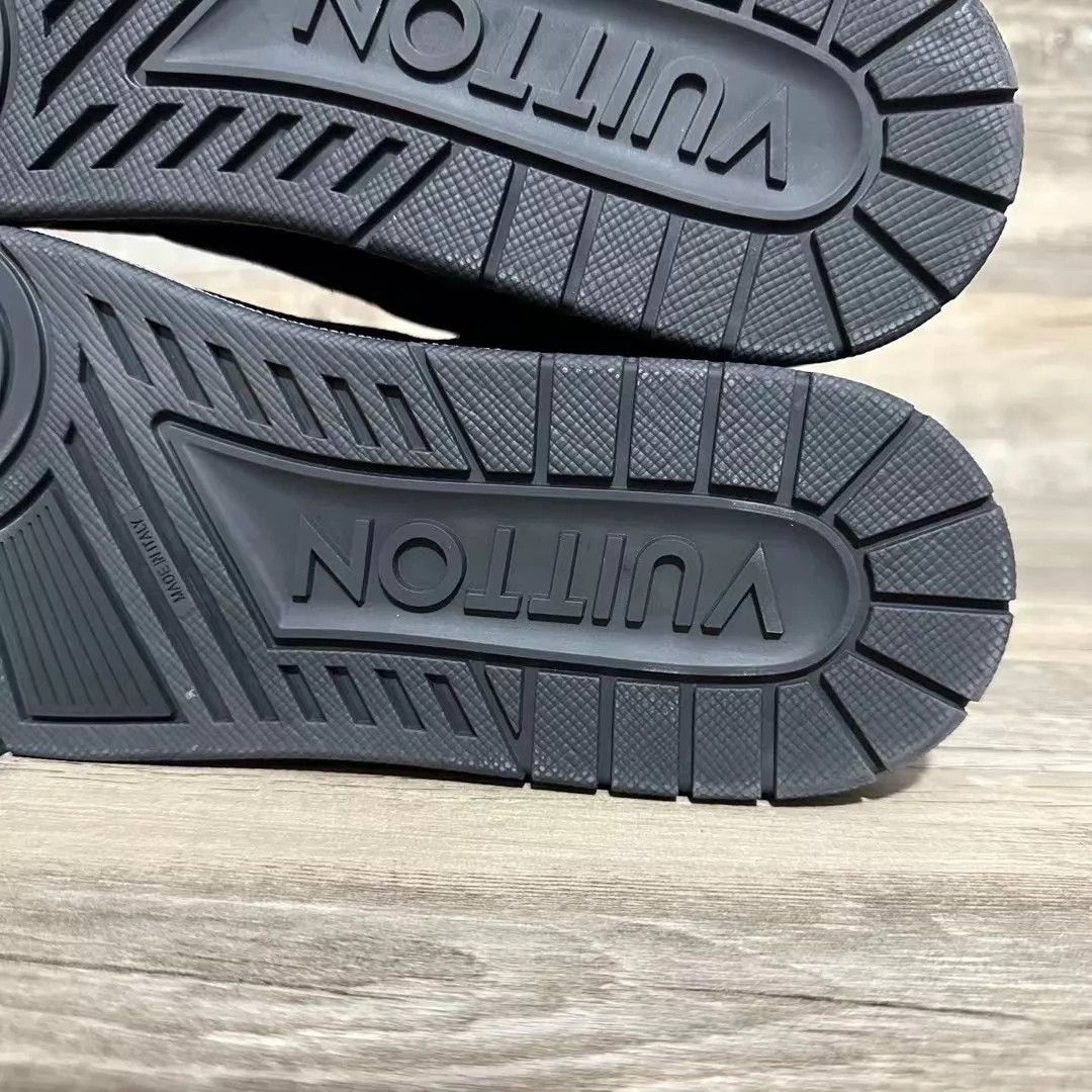 Louis Vuitton LV Trainer Black Suede 'Black Warrior' UK11 (45) 99 New Size US 12 / EU 45 - 6 Thumbnail